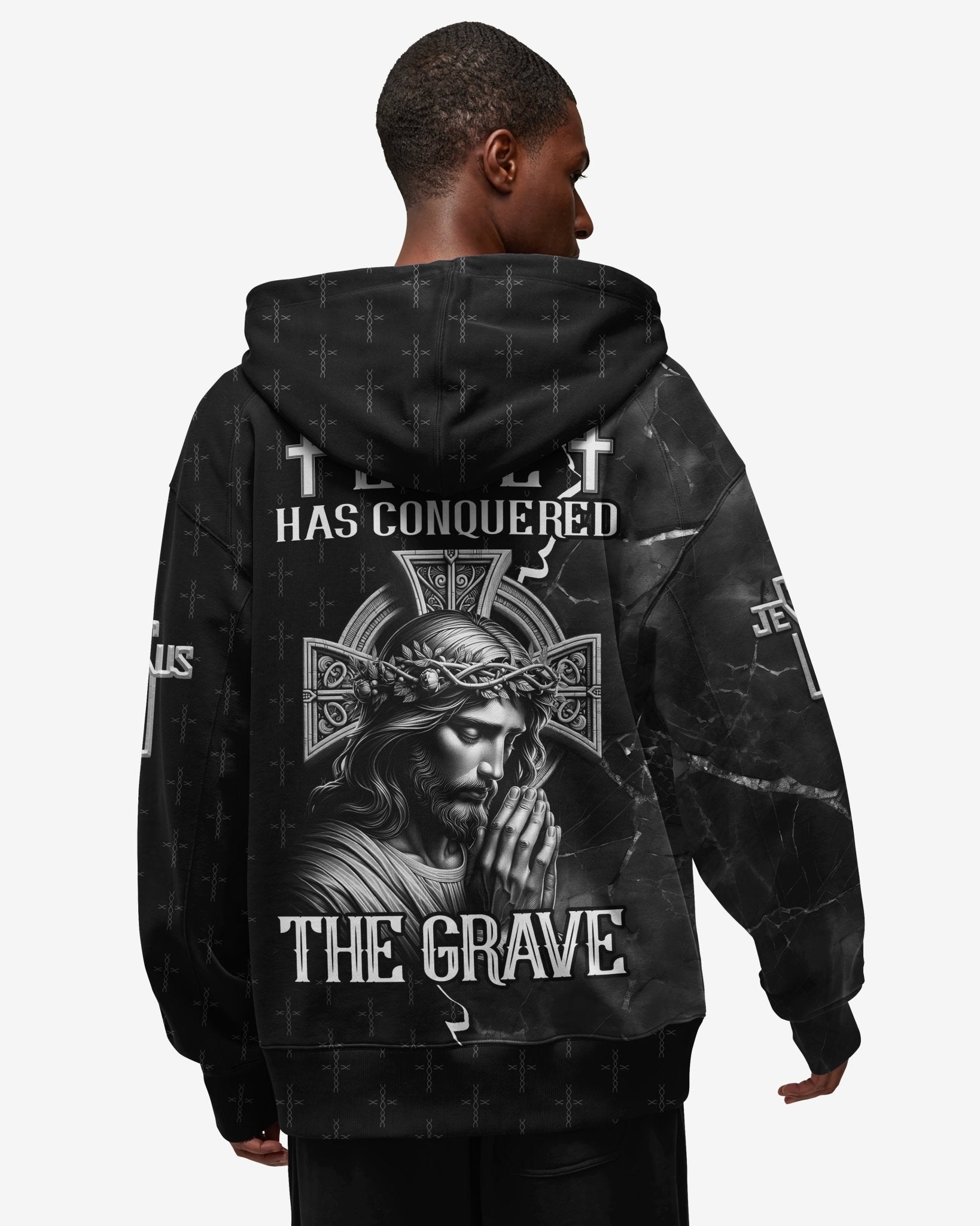 Love Has Conquered The Grave All Over Print Zip Hoodie