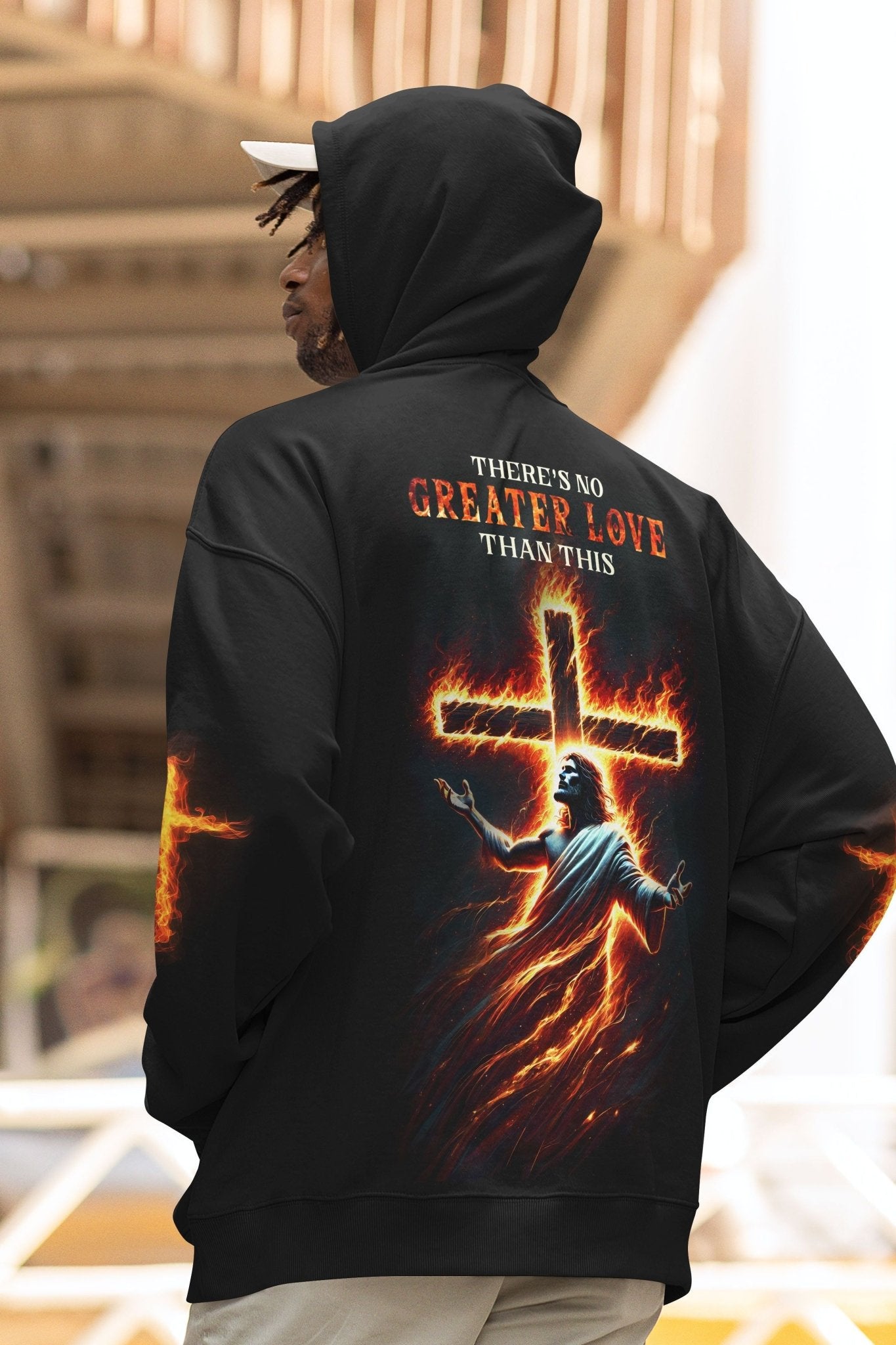 There's No Greater Love Than This All Over Print Hoodie