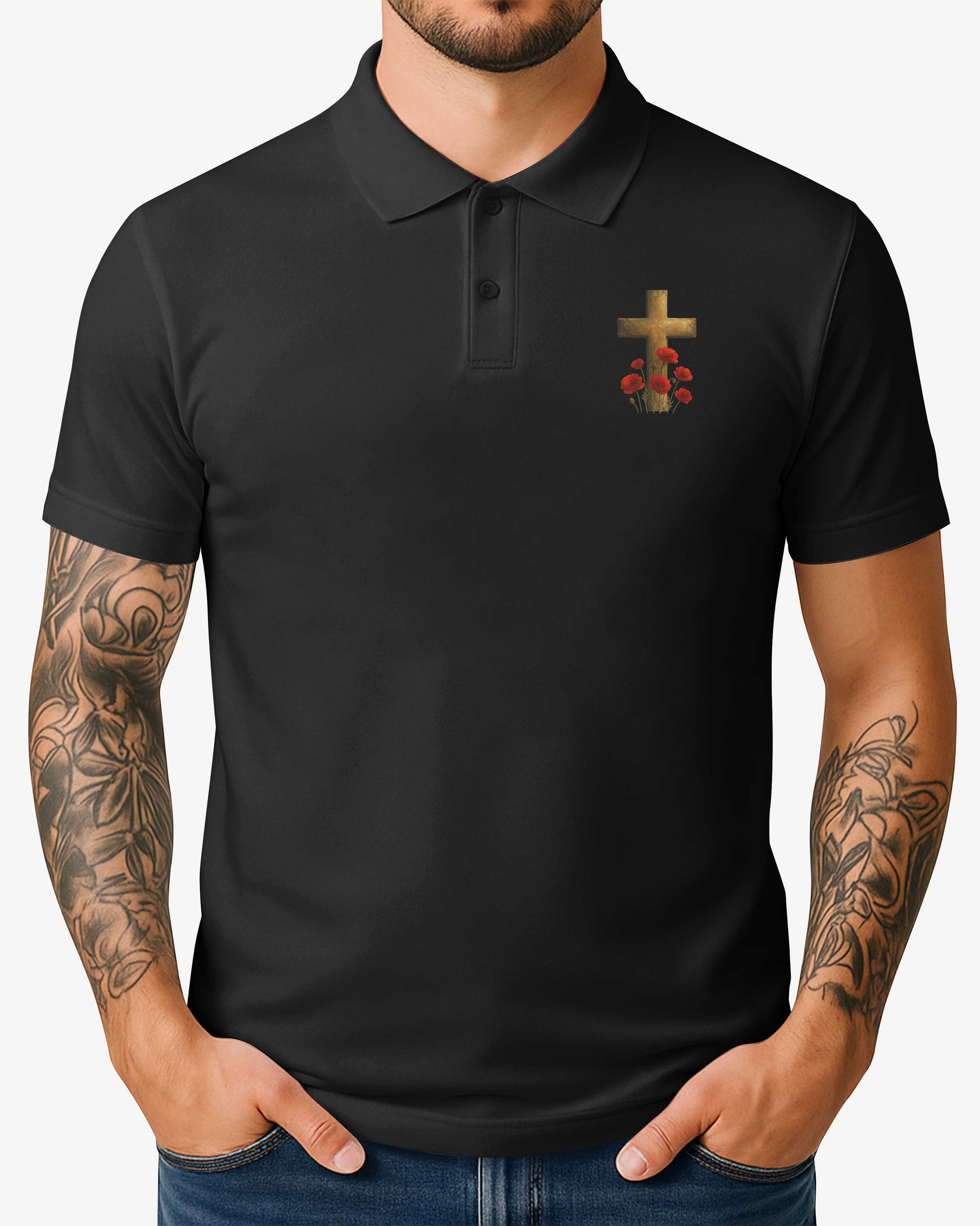 I Knelt To Pray All Over Print Polo