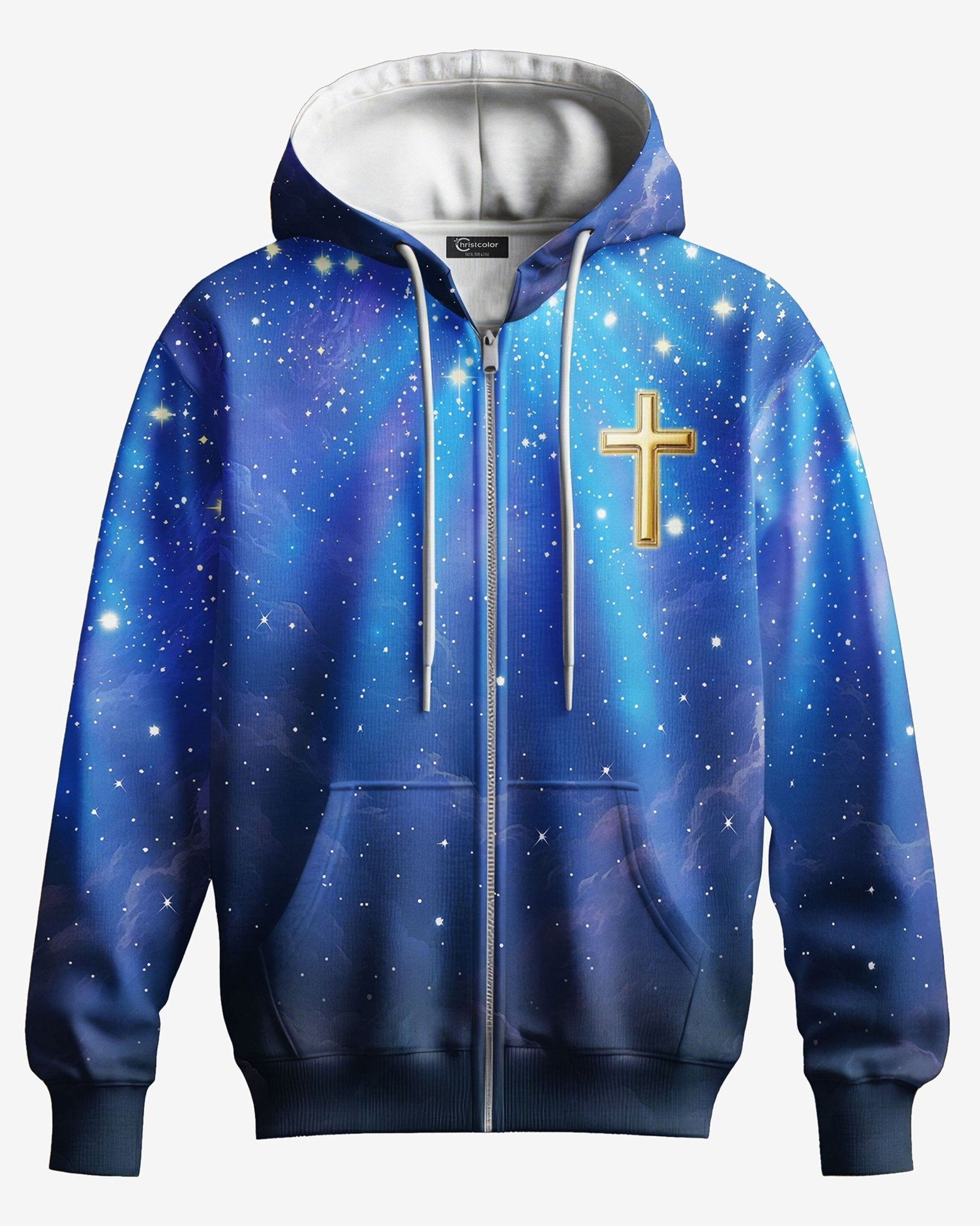 Faith Can Move Mountains All Over Print Zip Hoodie