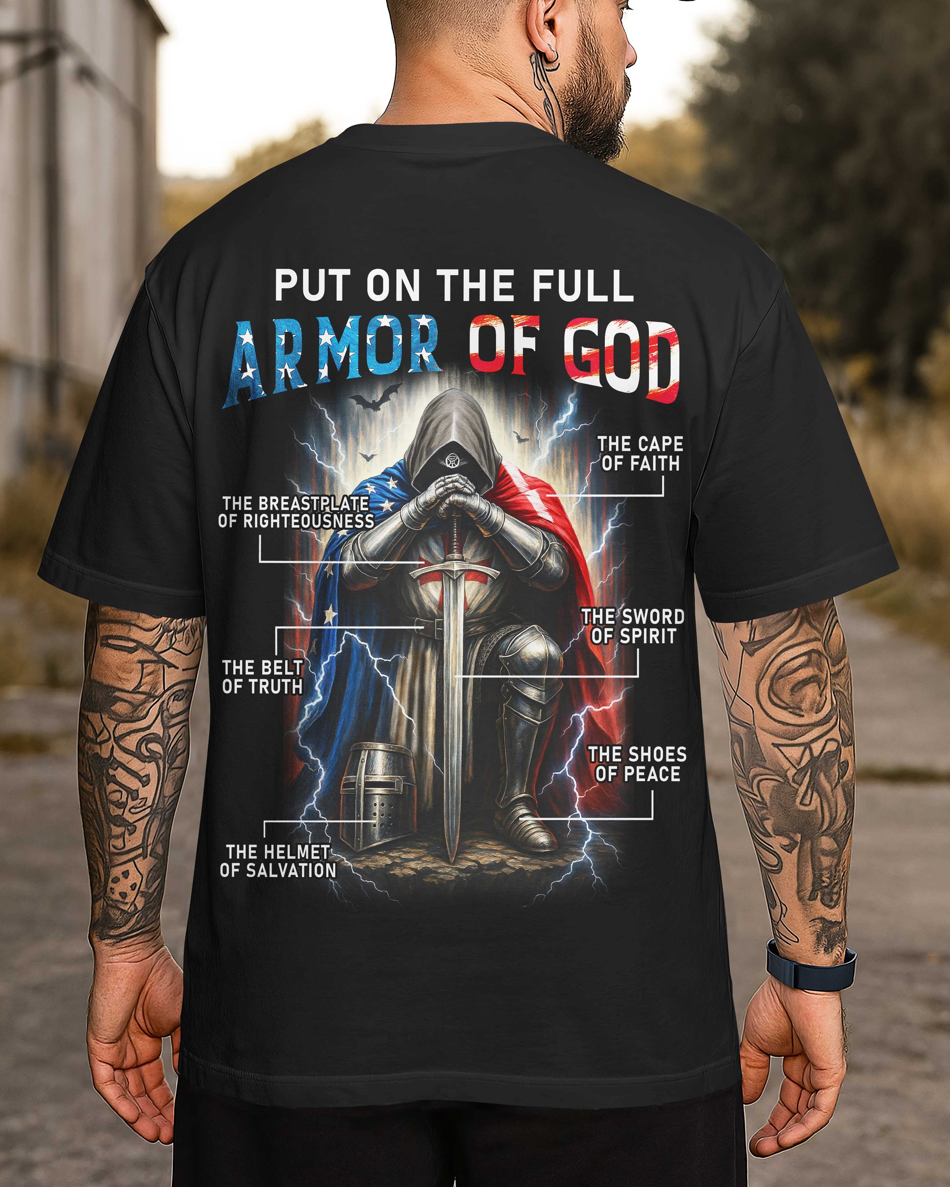 Put On The Full Armor Of God All Over Print T-Shirt