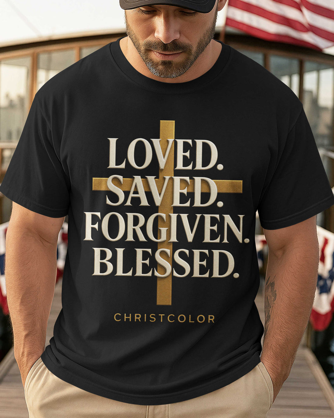 Loved. Saved. Forgiven. Blessed. T-Shirt