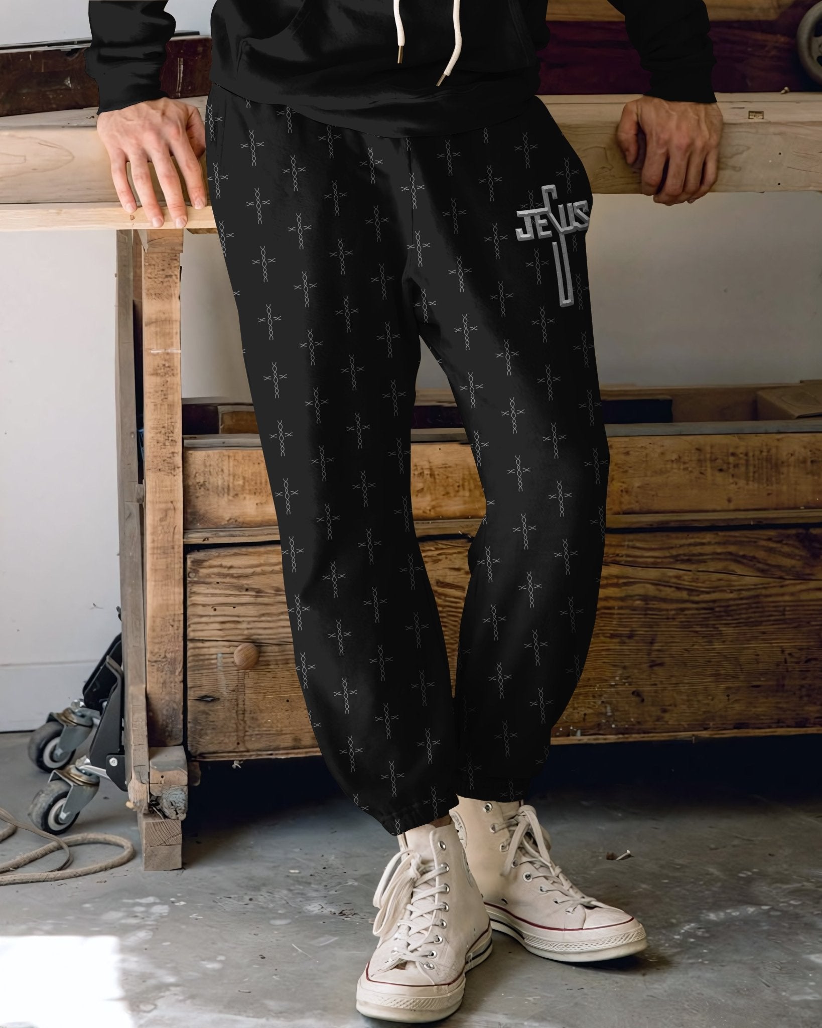 Love Has Conquered The Grave All Over Print Jogger Pants