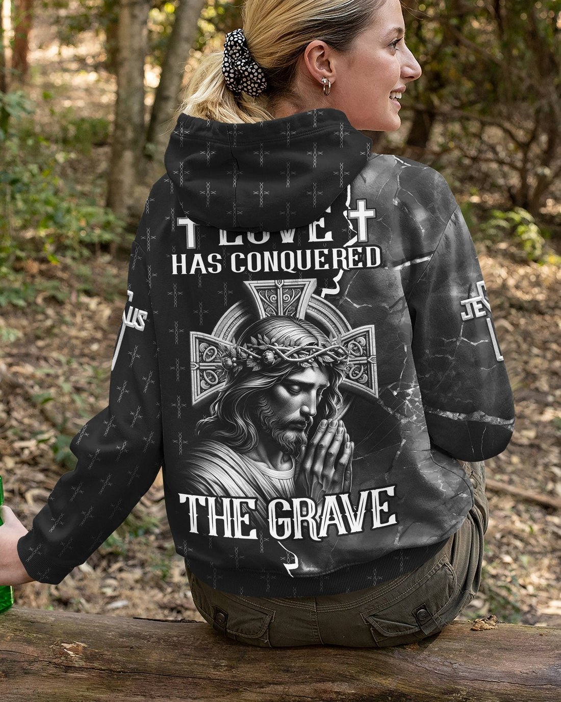 Love Has Conquered The Grave All Over Print Zip Hoodie