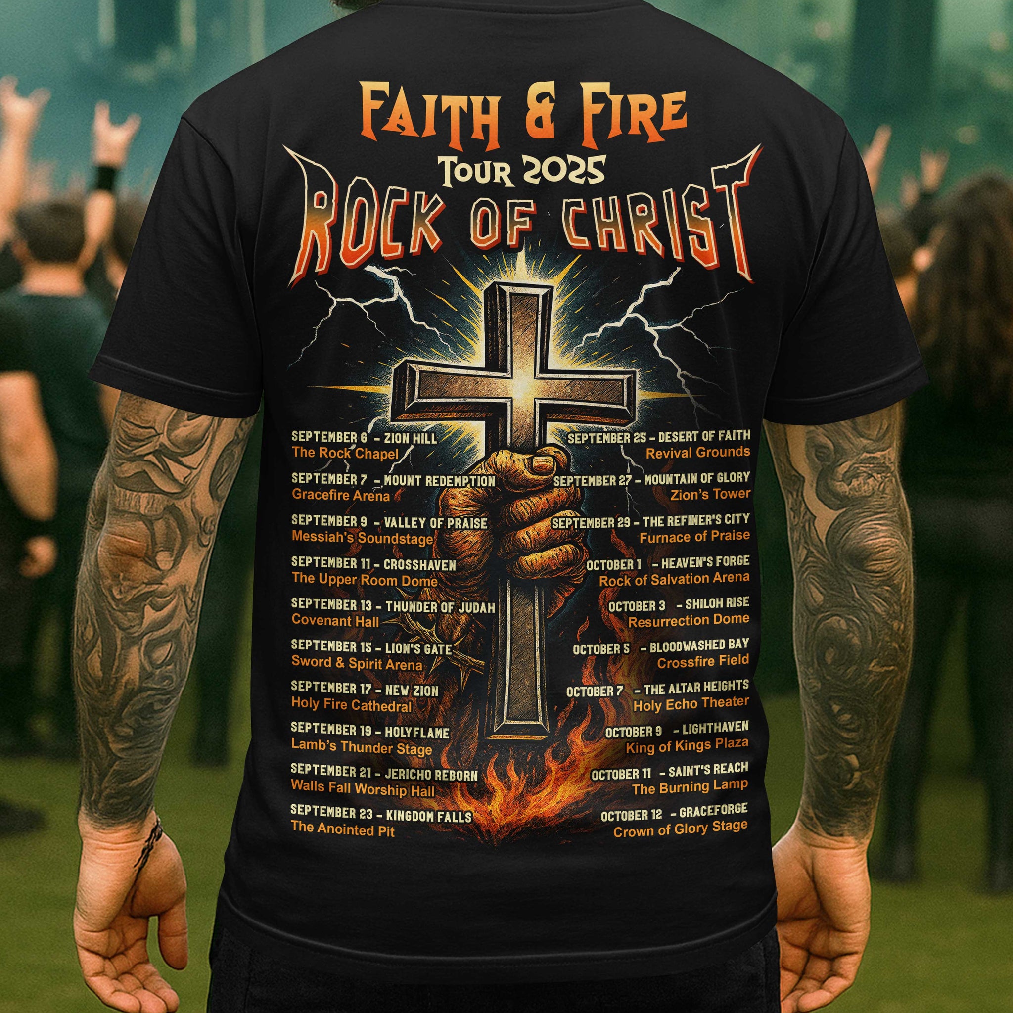 Faith And Fire Tour 2025 Shirt