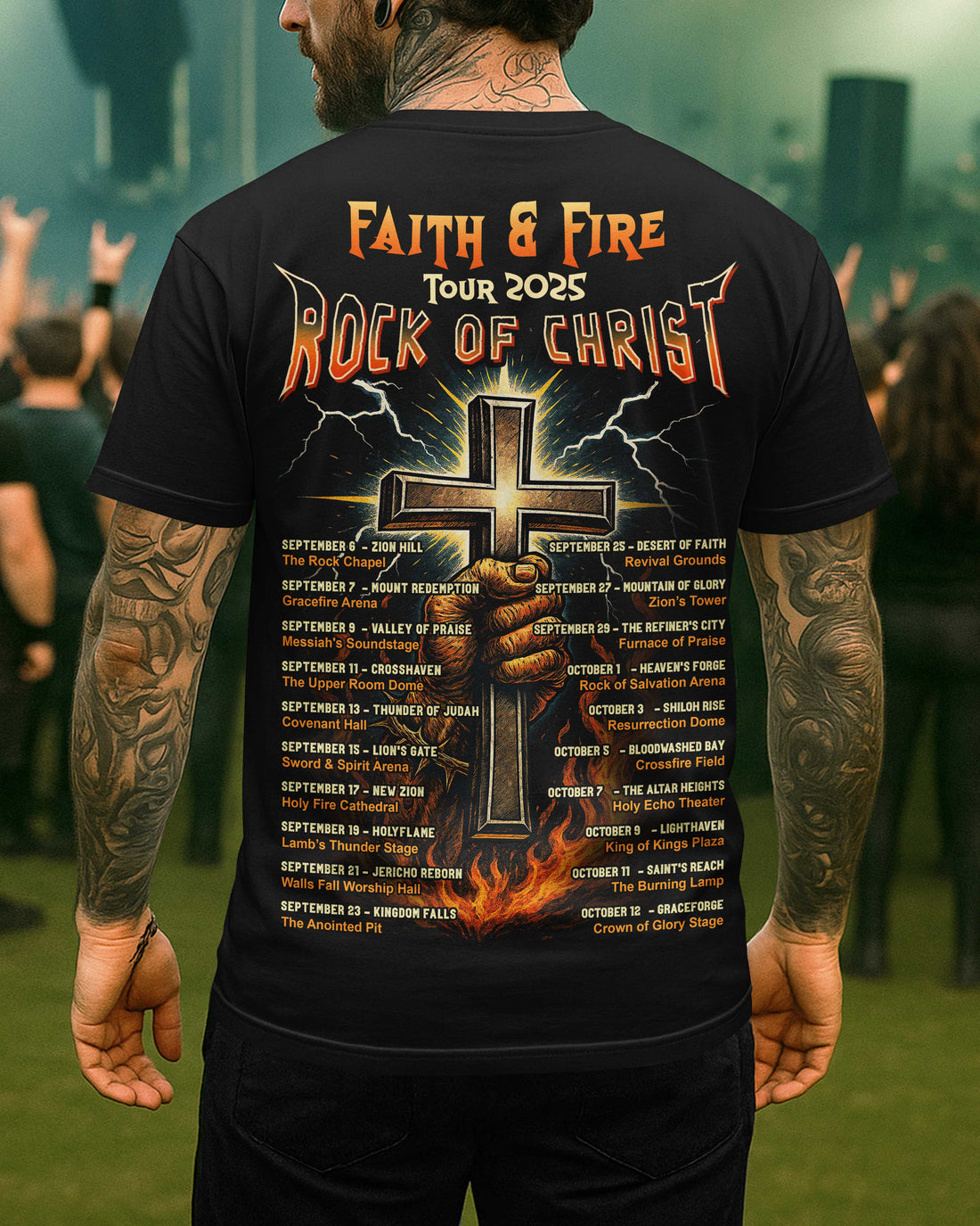 Faith And Fire Tour 2025 Shirt