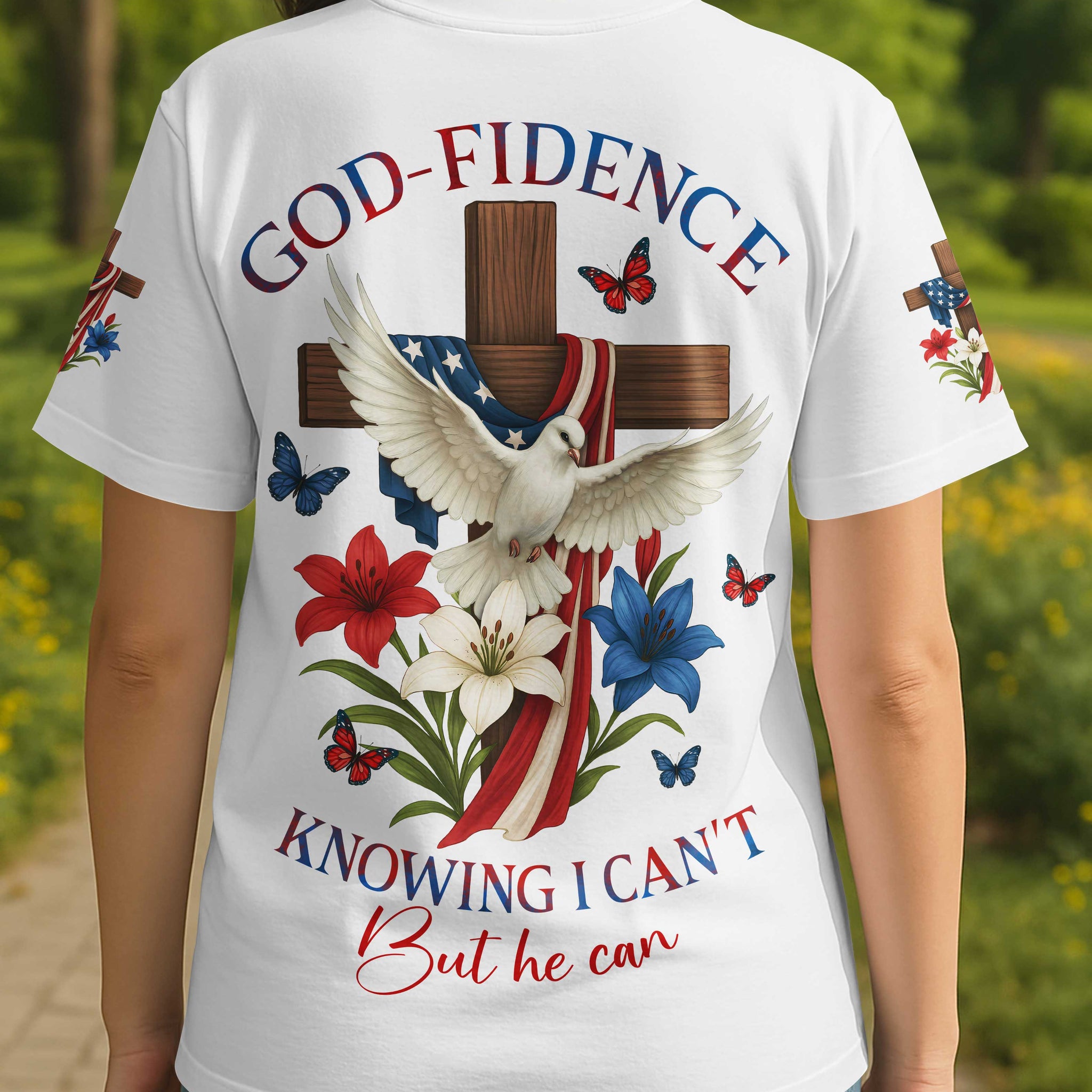 God-Fidence Knowing I Can't But He Can T-Shirt