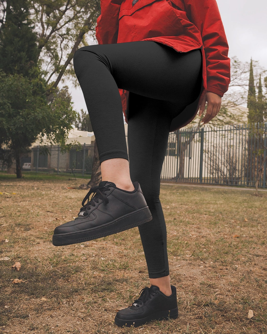 God Steps In Miracles Happen All Over Print Leggings