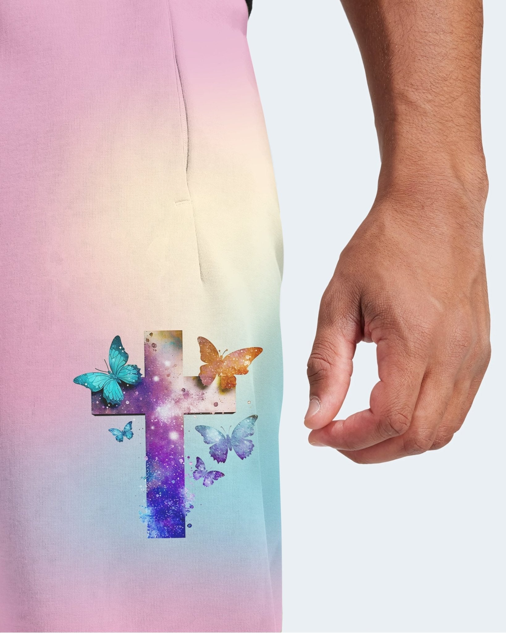 Butterfly Faith Hope Love All Over Print Jogger Pants
