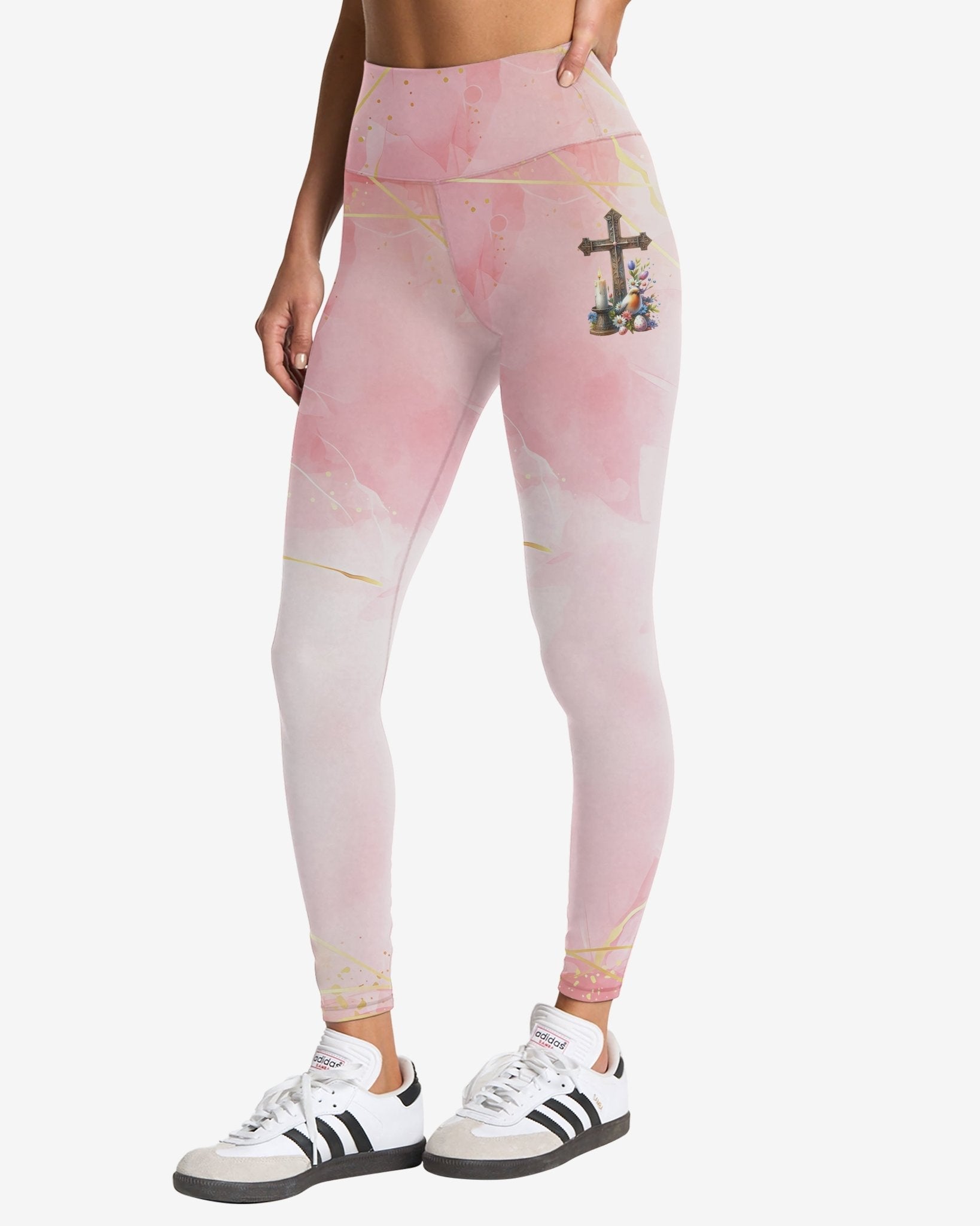 He Is Risen All Over Print Leggings