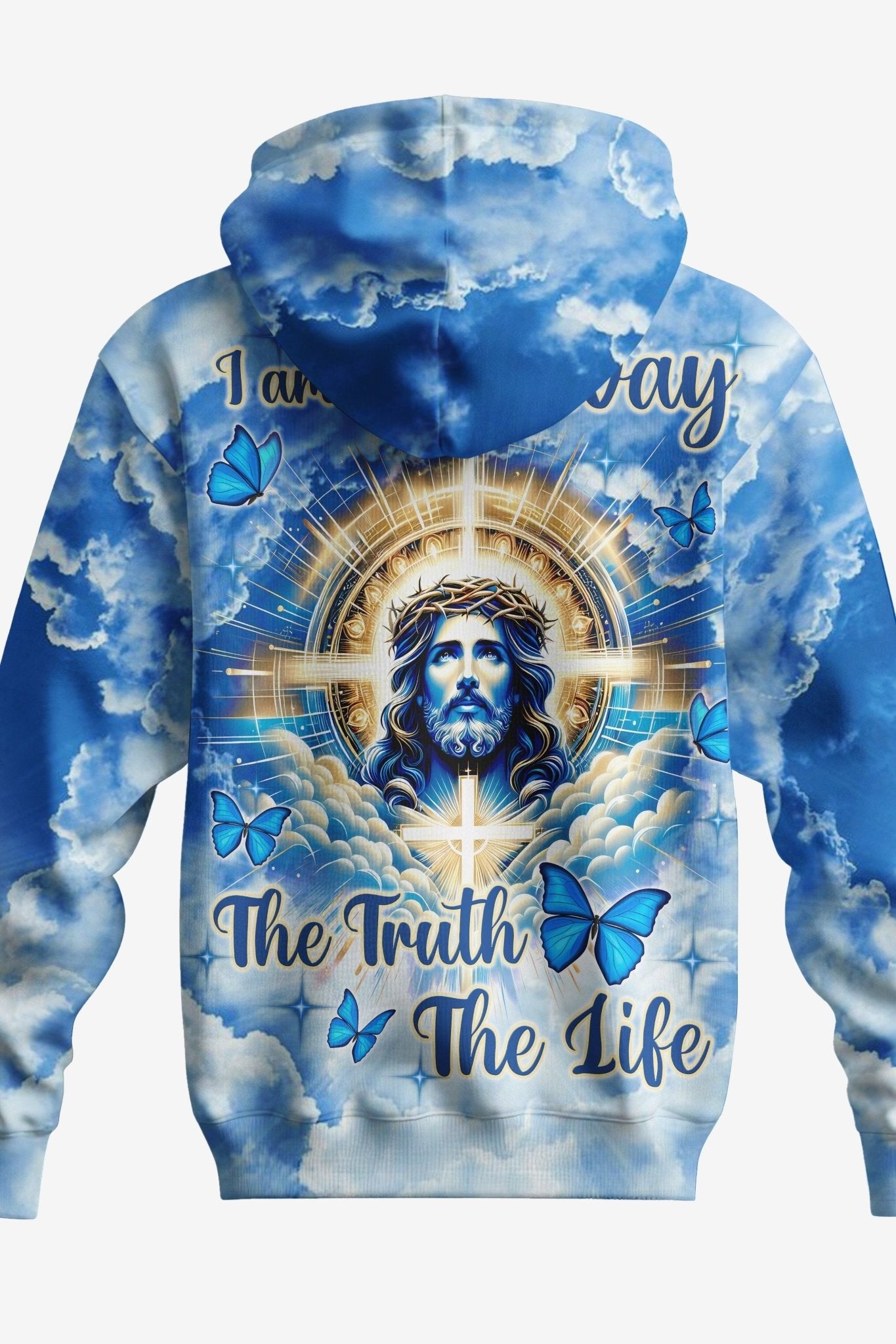 I Am The Way The Truth The Life All Over Print Zip Hoodie