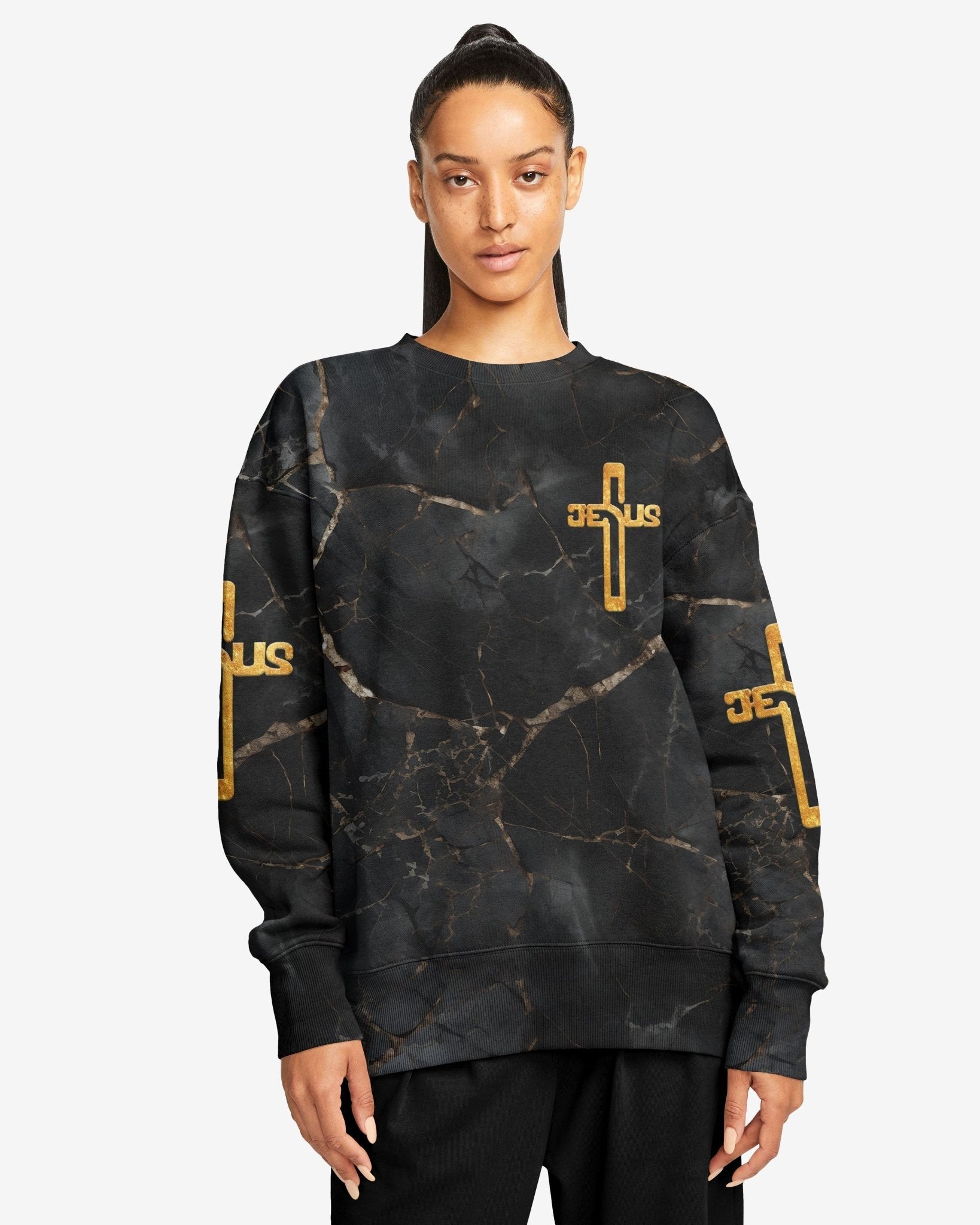 Death Could Not Hold Him All Over Print Sweater