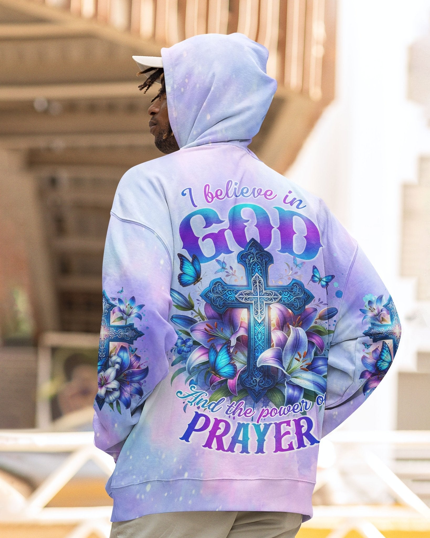 God And The Power Of Prayer All Over Print Hoodie