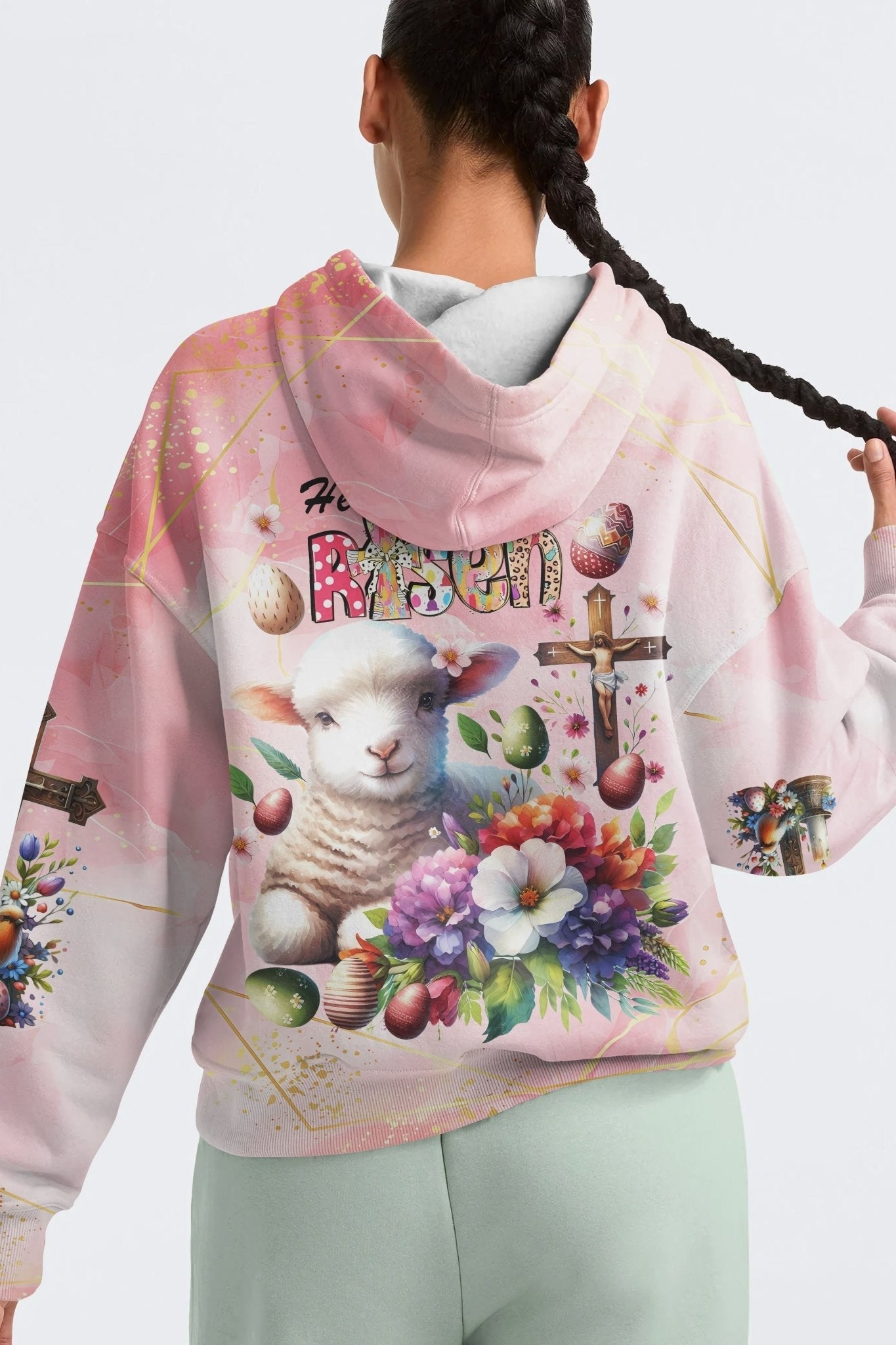 He Is Risen All Over Print Hoodie