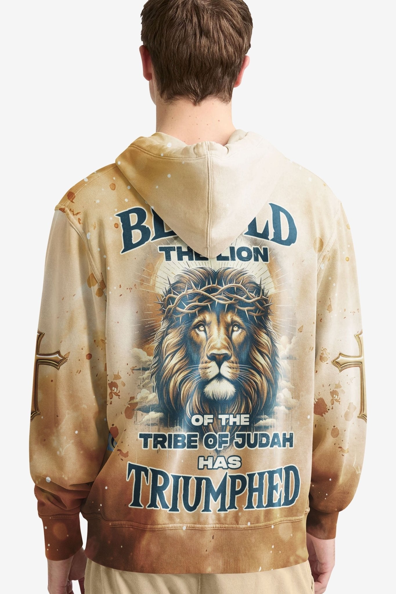 Behold The Lion Of The Tribe Of Judah Has Triumphed All Over Print Hoodie