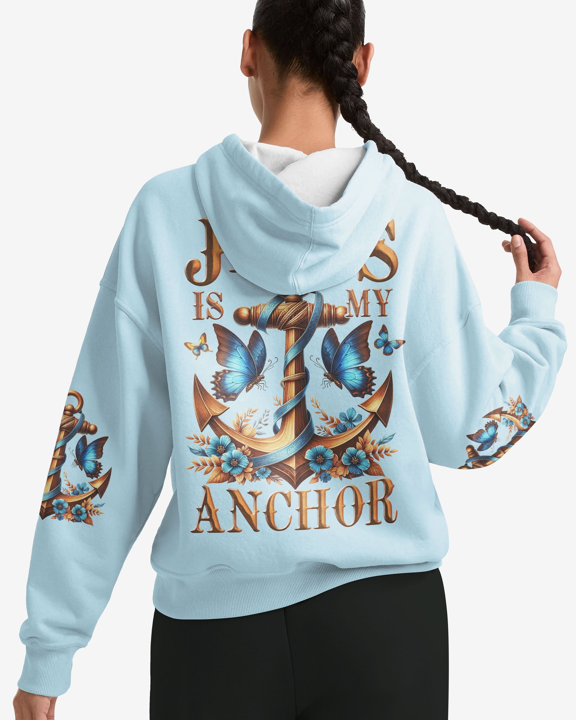 Jesus Is My Anchor All Over Print Hoodie