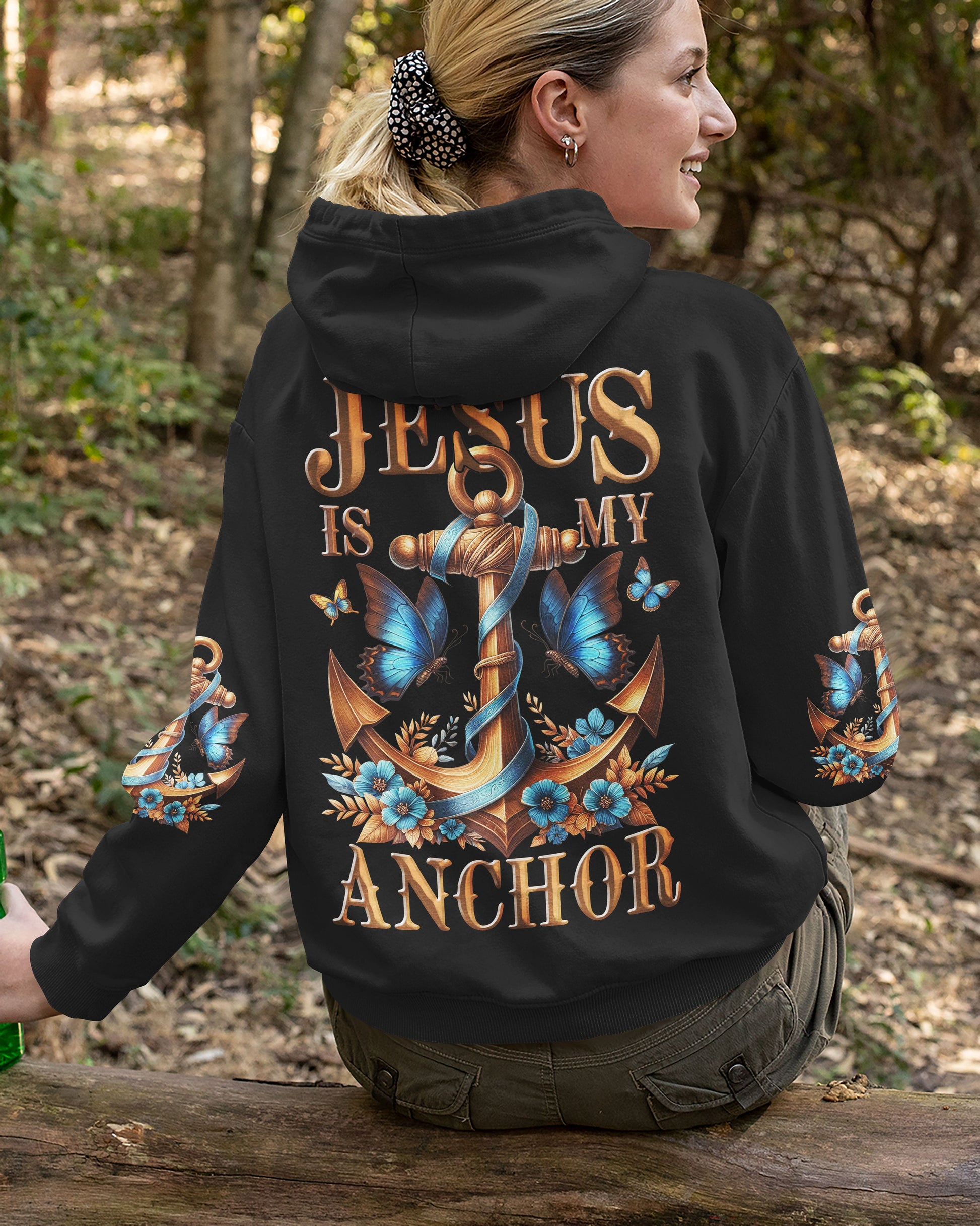 Jesus Is My Anchor All Over Print Hoodie