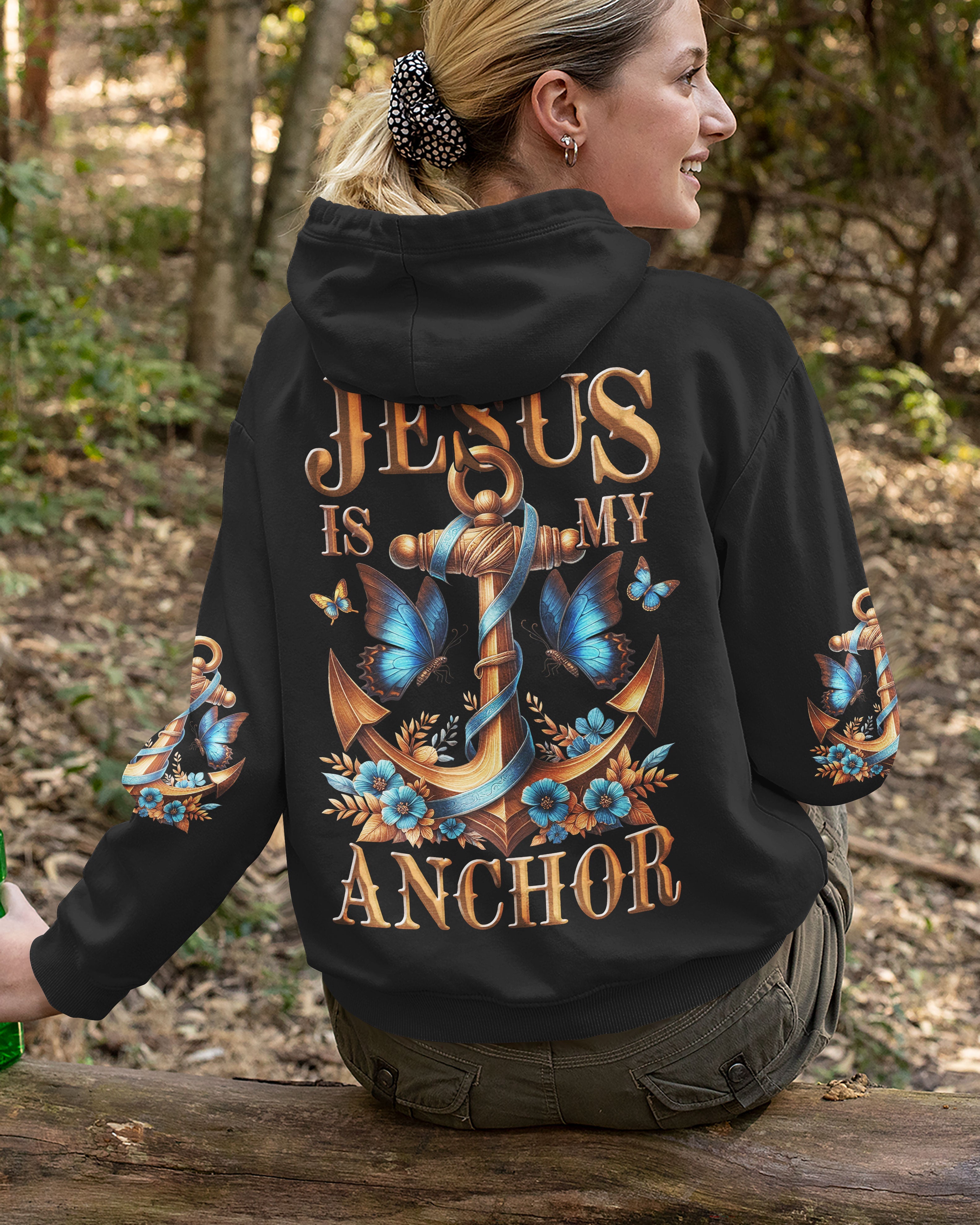 Jesus Is My Anchor All Over Print Hoodie