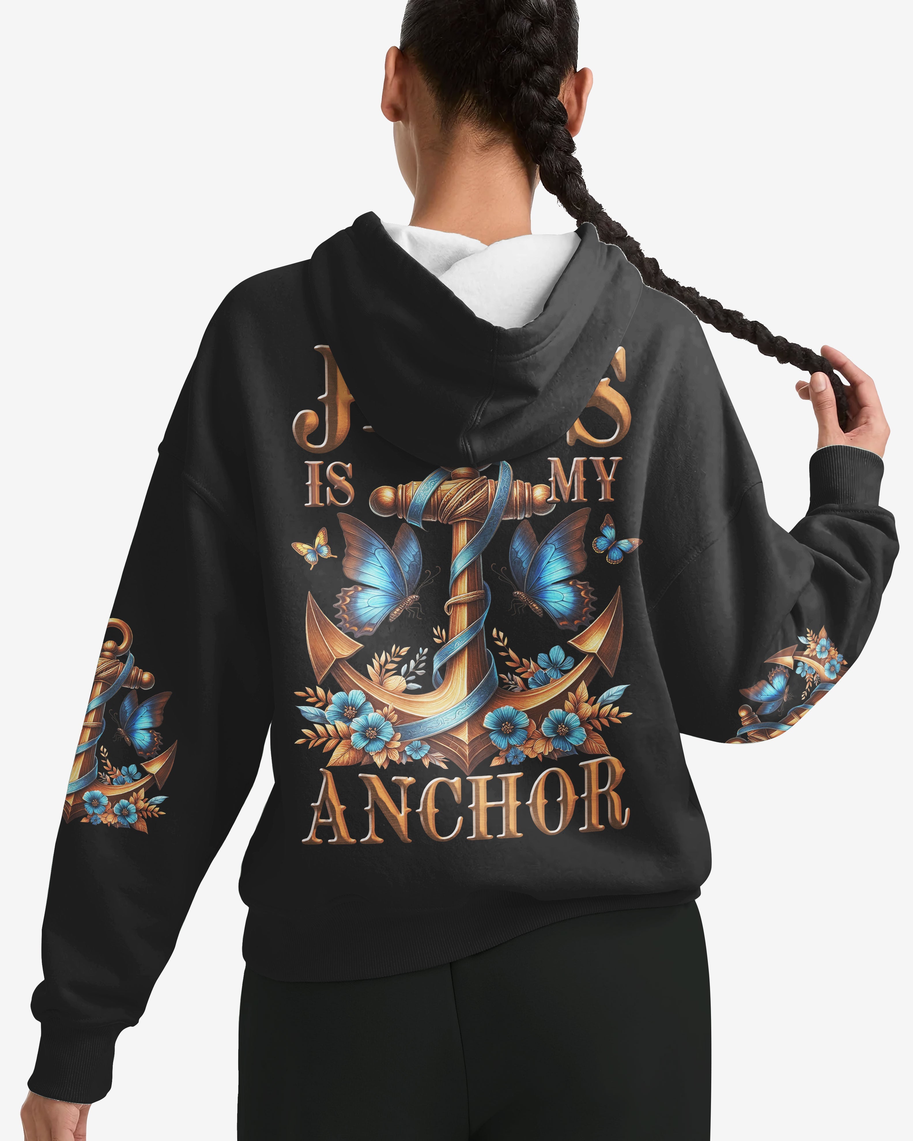 Jesus Is My Anchor All Over Print Hoodie