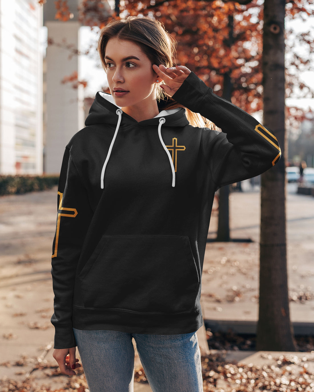 Praying Mama Raising Warriors All Over Print Hoodie