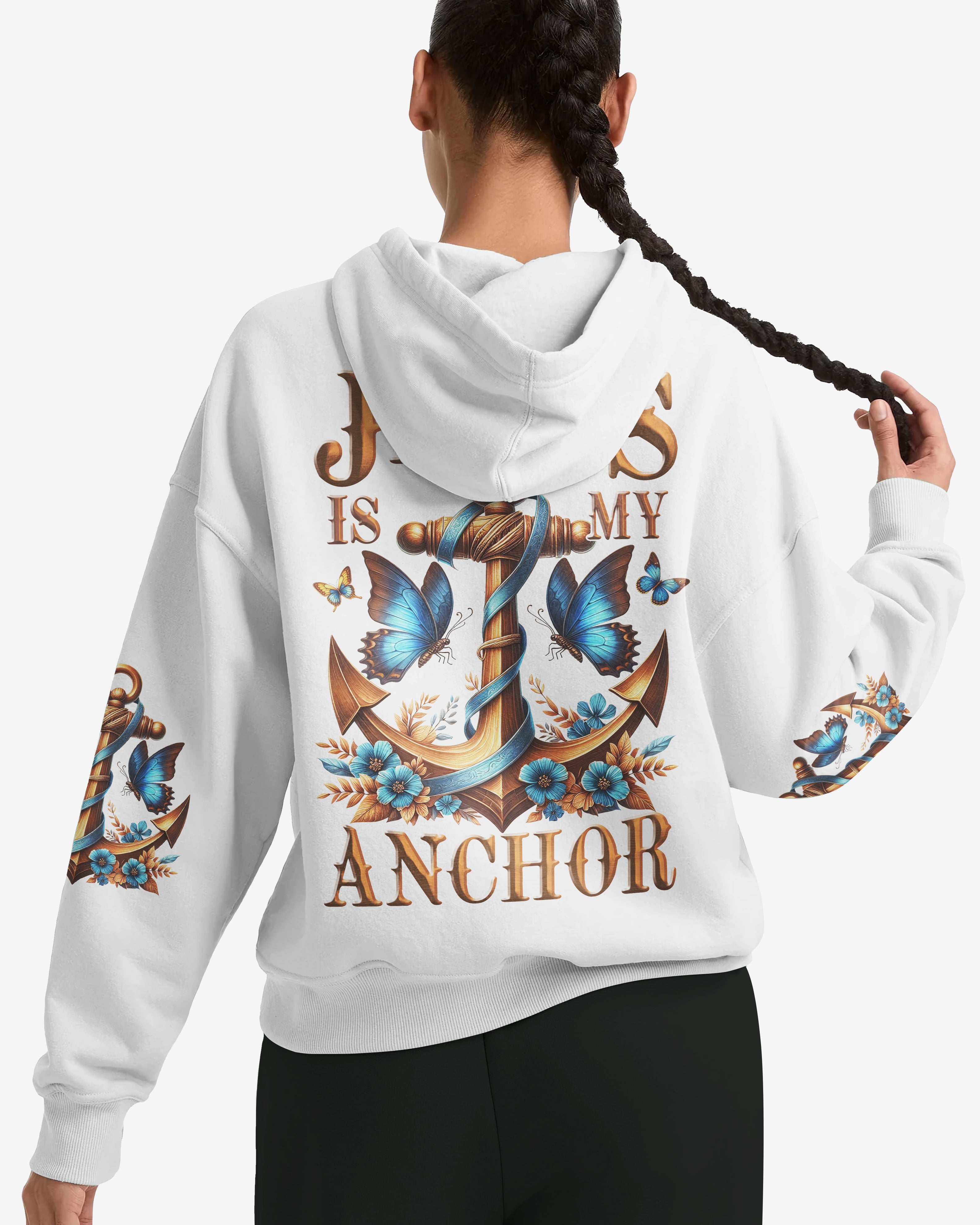 Jesus Is My Anchor All Over Print Hoodie