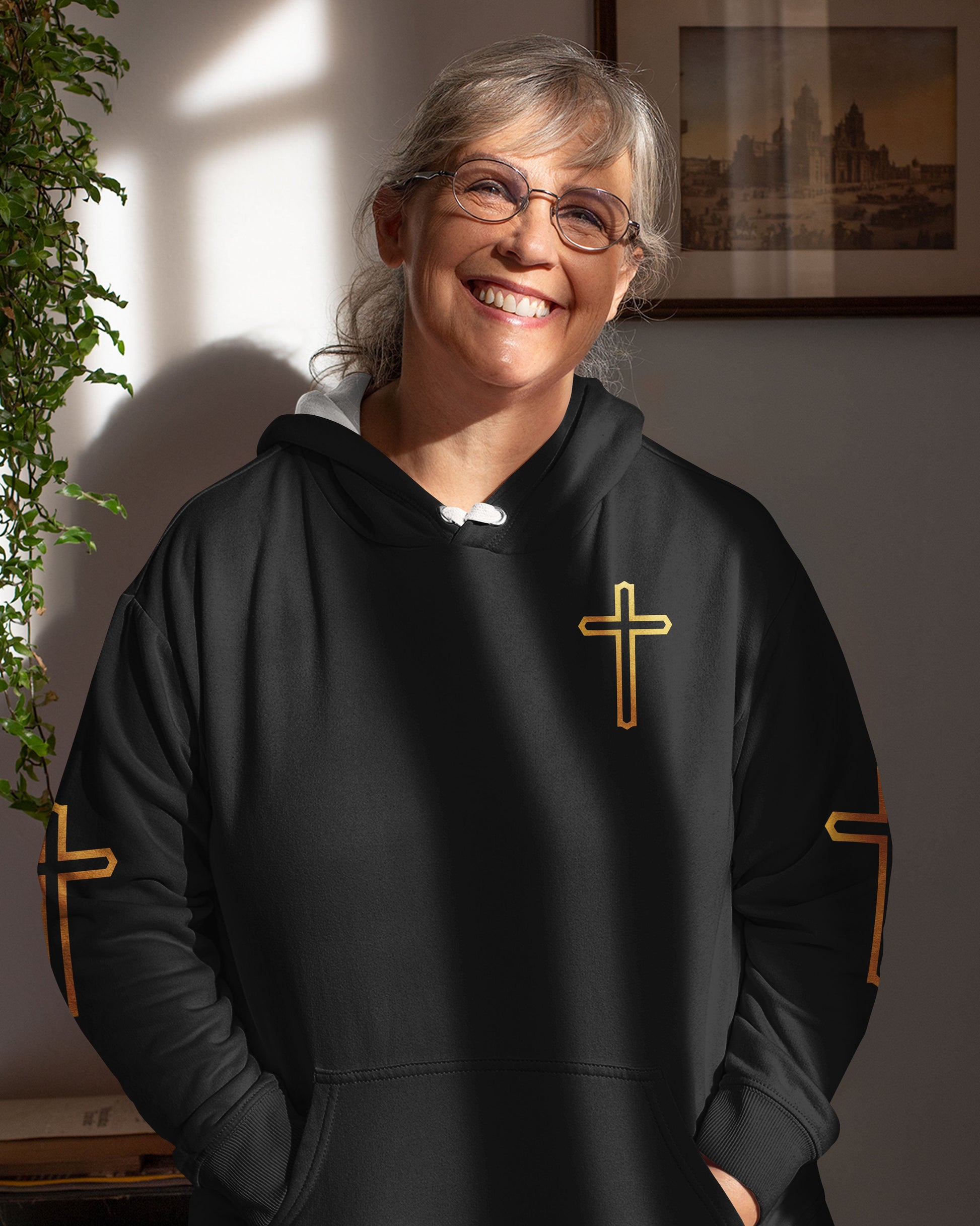 Praying Mama Raising Warriors All Over Print Hoodie