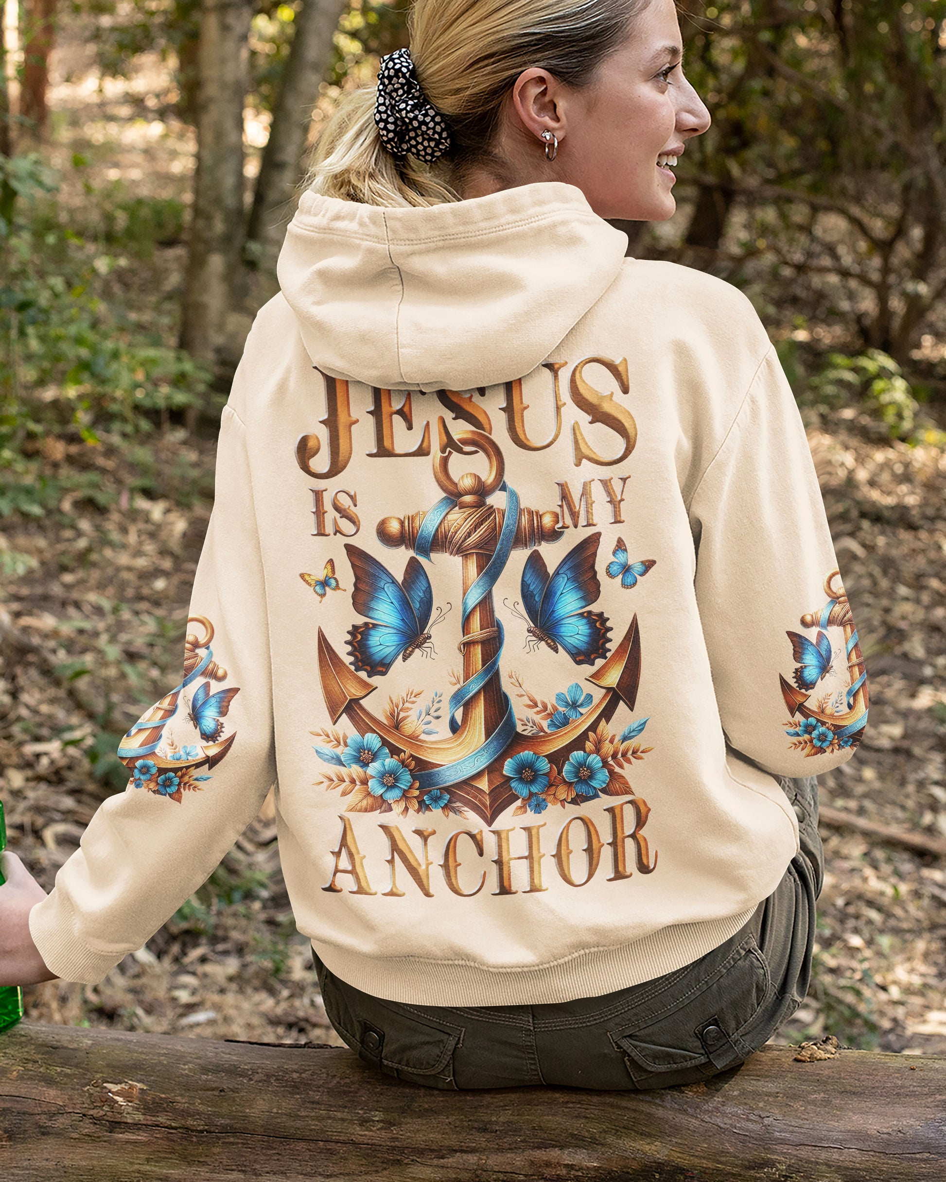 Jesus Is My Anchor All Over Print Hoodie