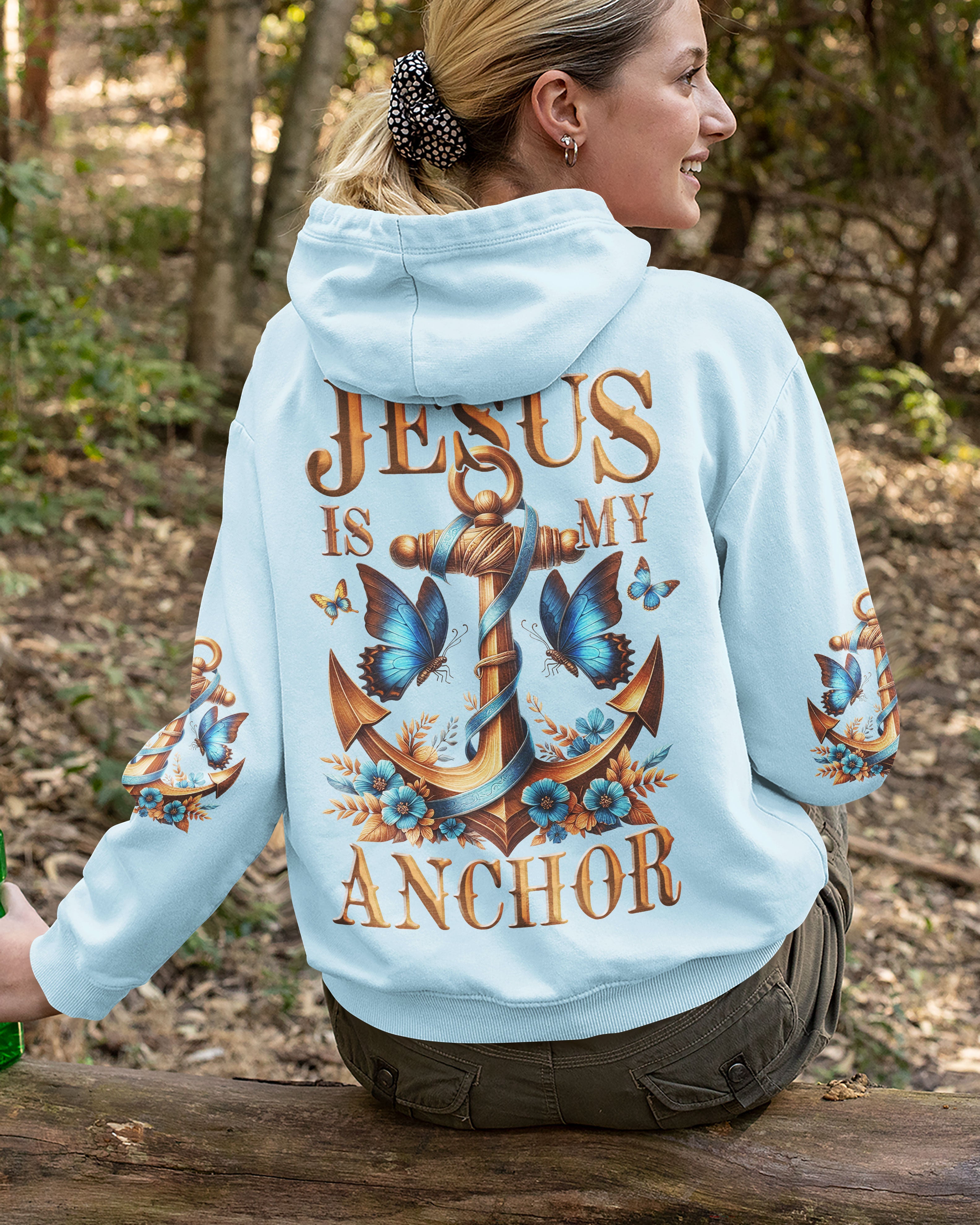 Jesus Is My Anchor All Over Print Hoodie