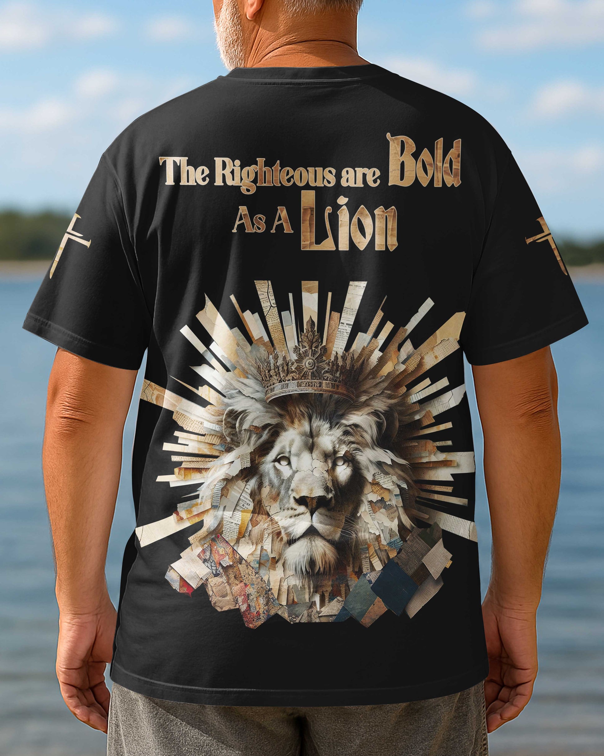 The Righteous Are Bold As A Lion All Over Print T-shirt