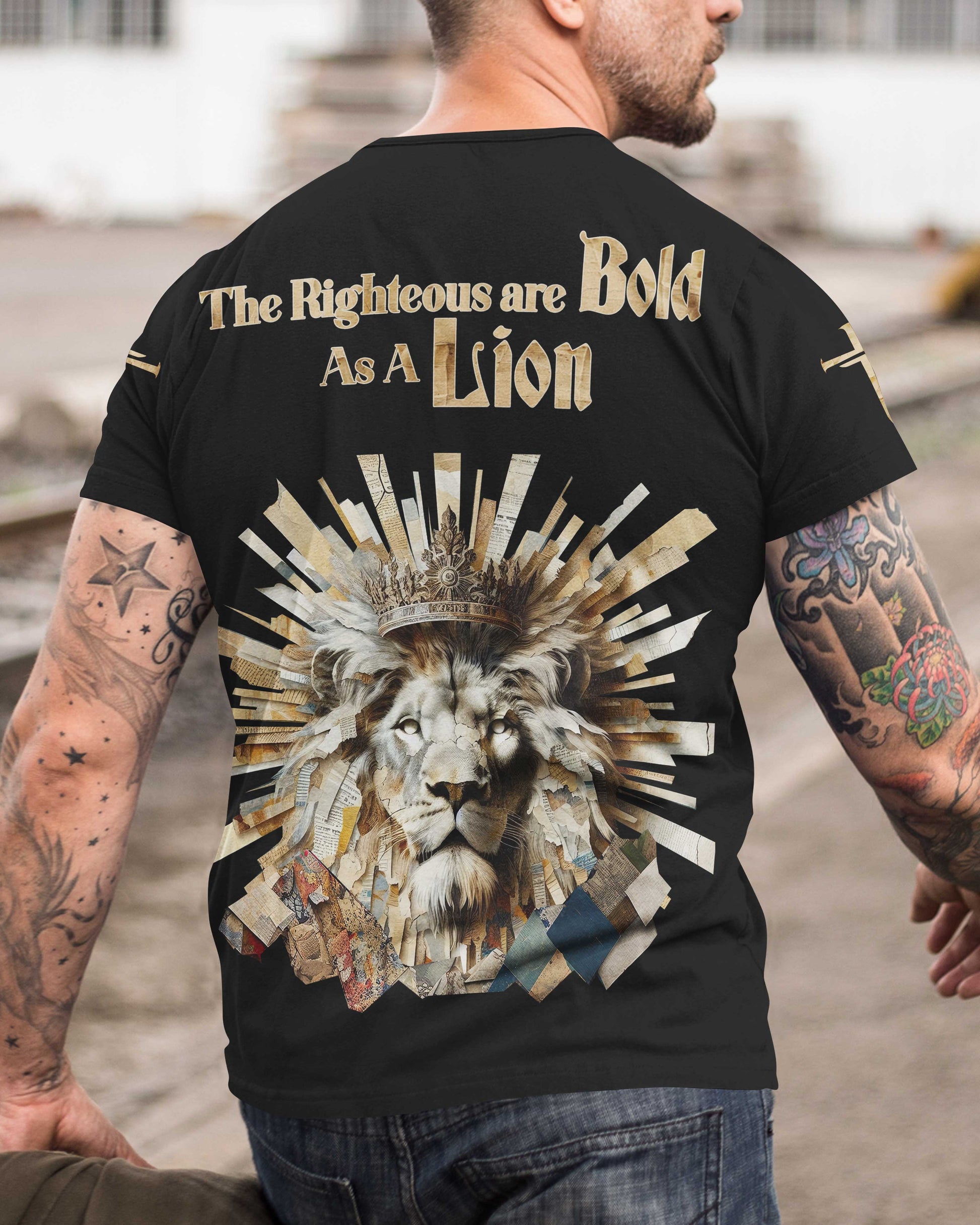 The Righteous Are Bold As A Lion All Over Print T-shirt