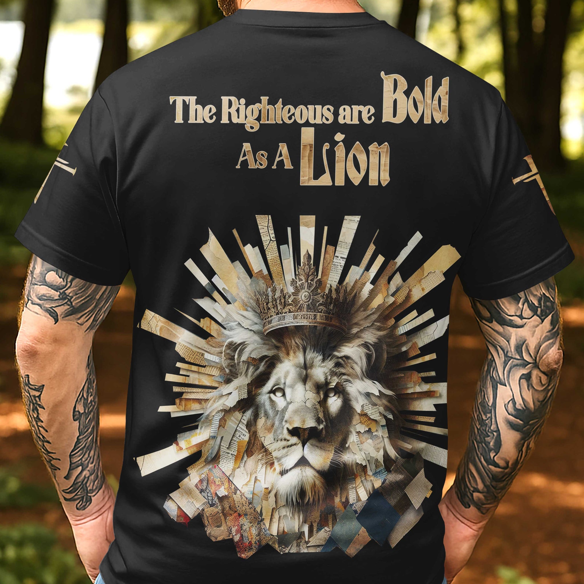 The Righteous Are Bold As A Lion All Over Print T-shirt