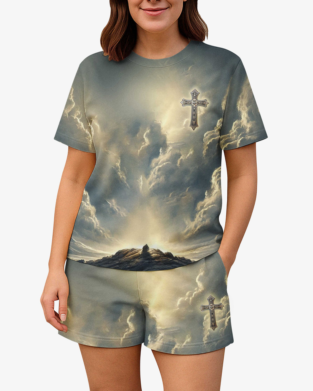 He Died For Me So I'll Live For Him Women Casual Shorts