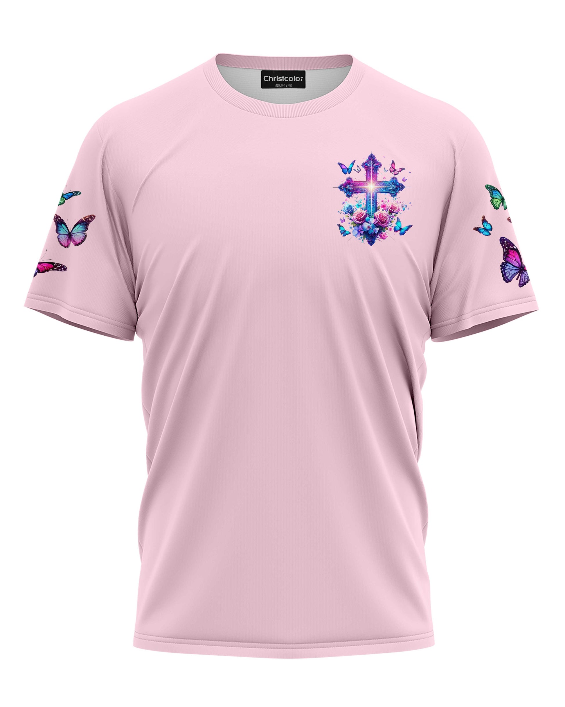 When Butterflies Appear All Over Print T-shirt