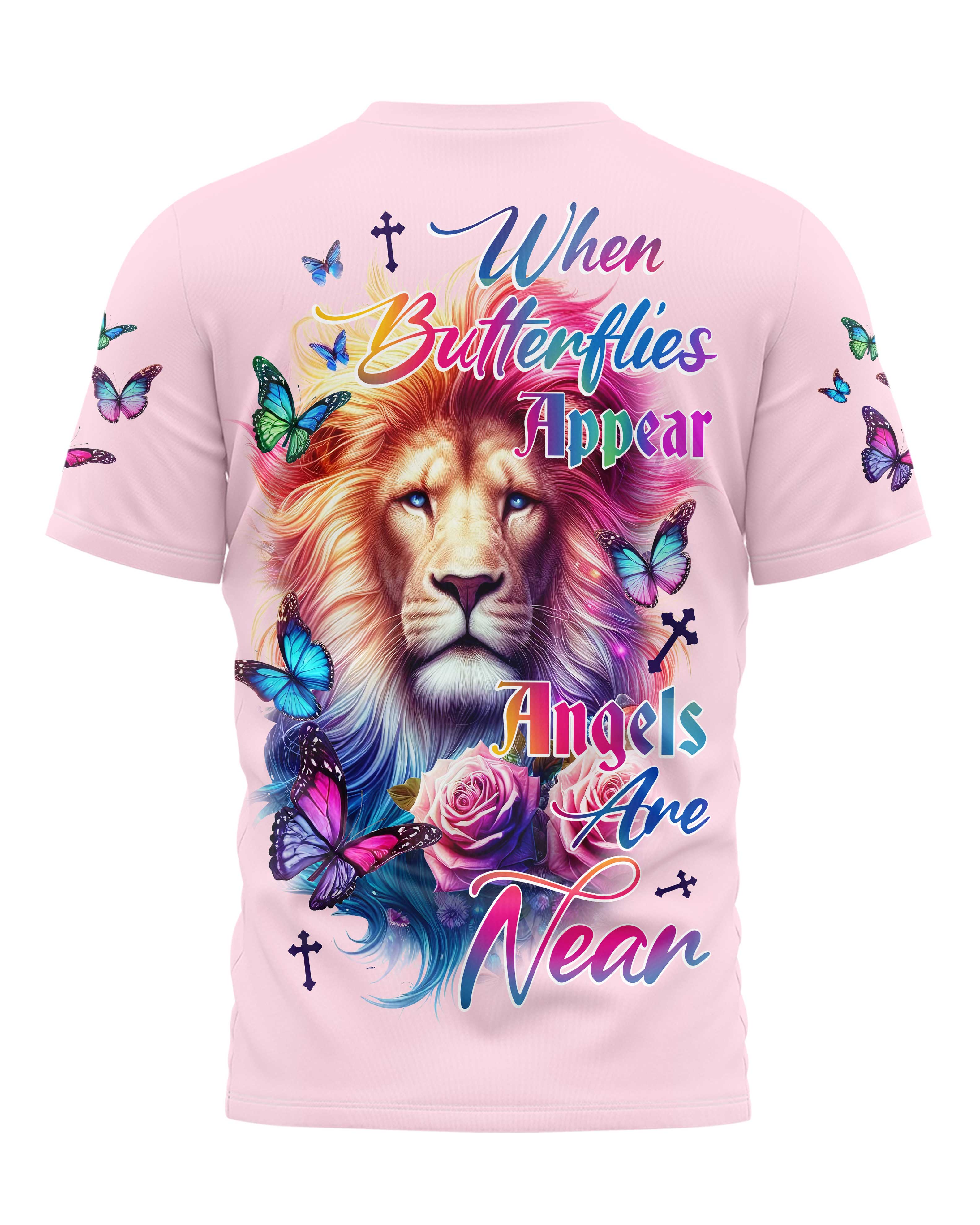 When Butterflies Appear All Over Print T-shirt