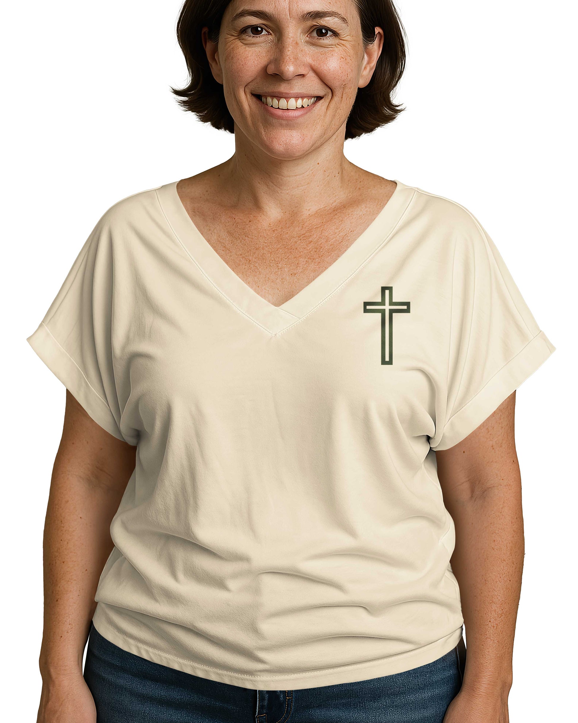 "Normal" Isn't Coming Back V-neck Dolman Sleeves Shirt