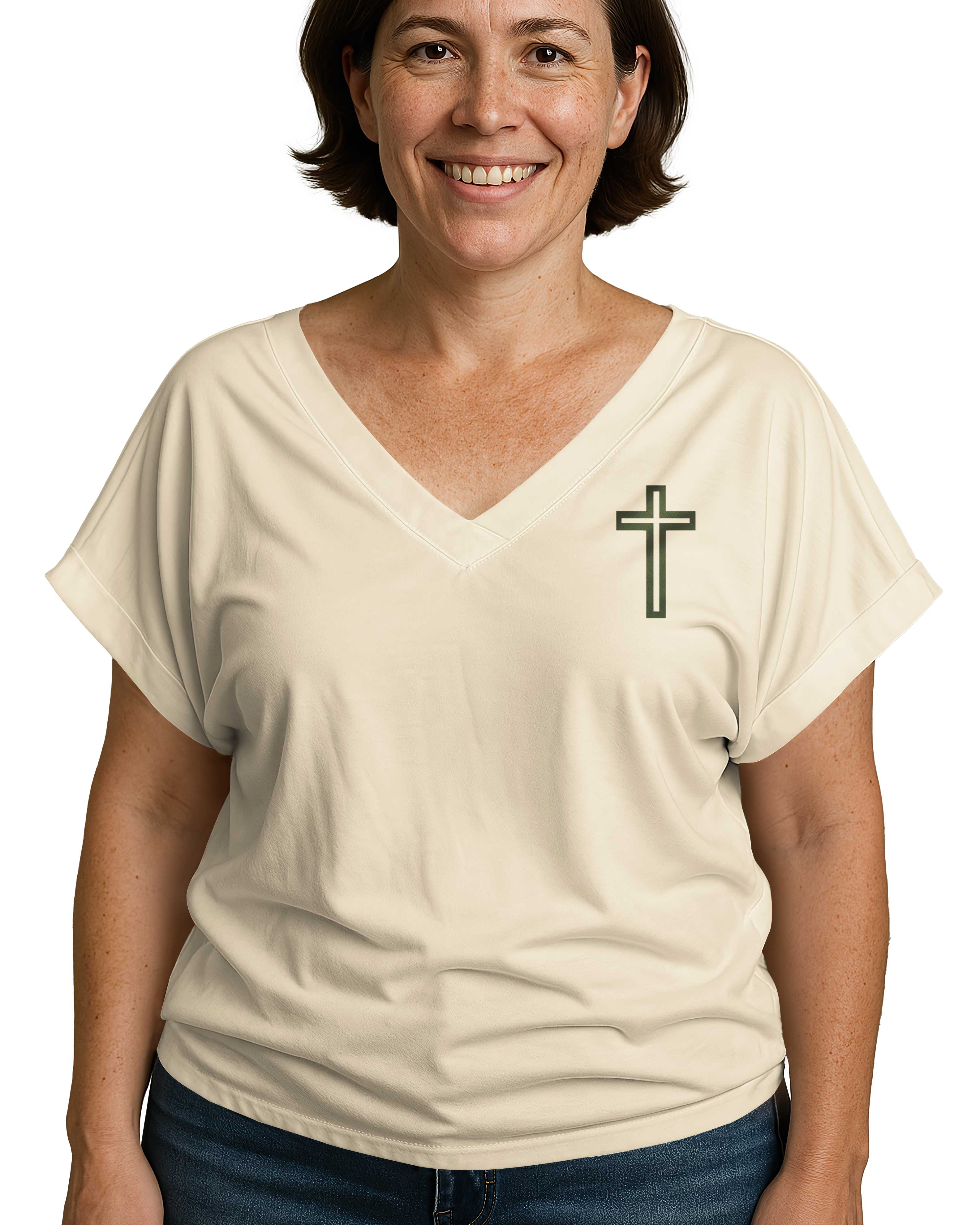 "Normal" Isn't Coming Back V-neck Dolman Sleeves Shirt
