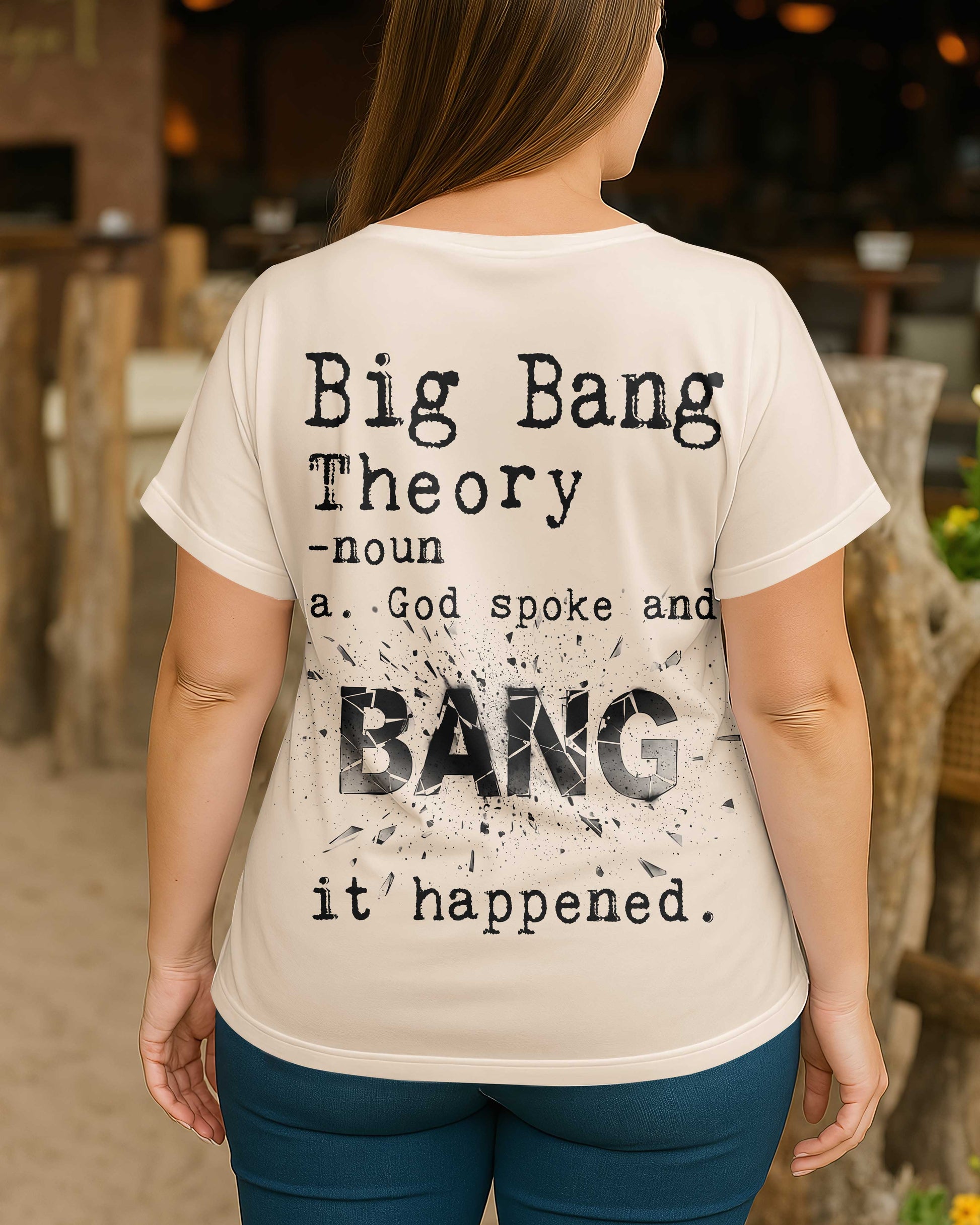 Big Bang Theory V-neck Dolman Sleeves Shirt