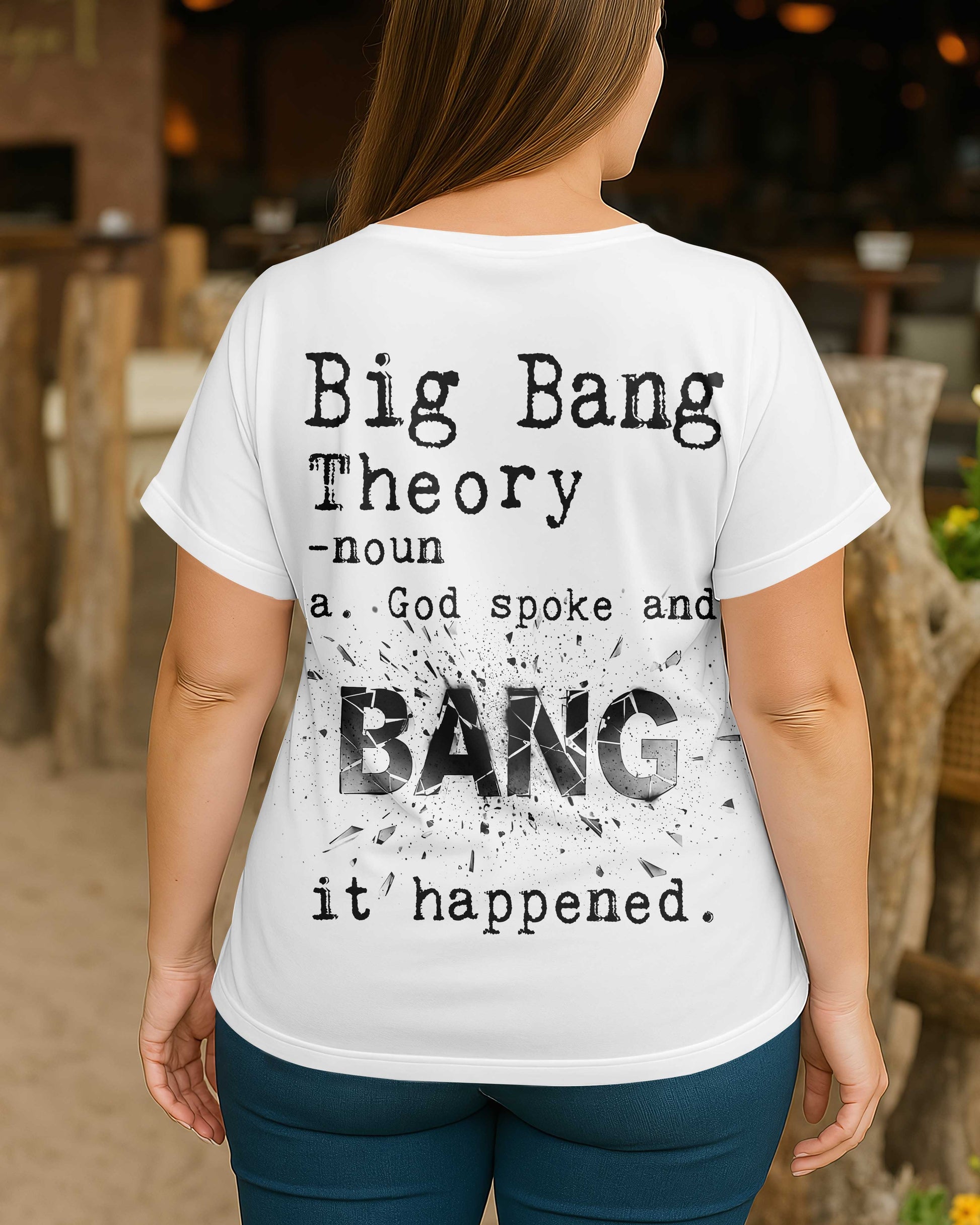 Big Bang Theory V-neck Dolman Sleeves Shirt