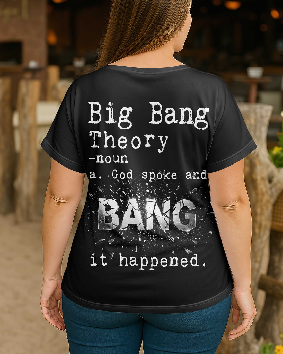 Big Bang Theory V-neck Dolman Sleeves Shirt