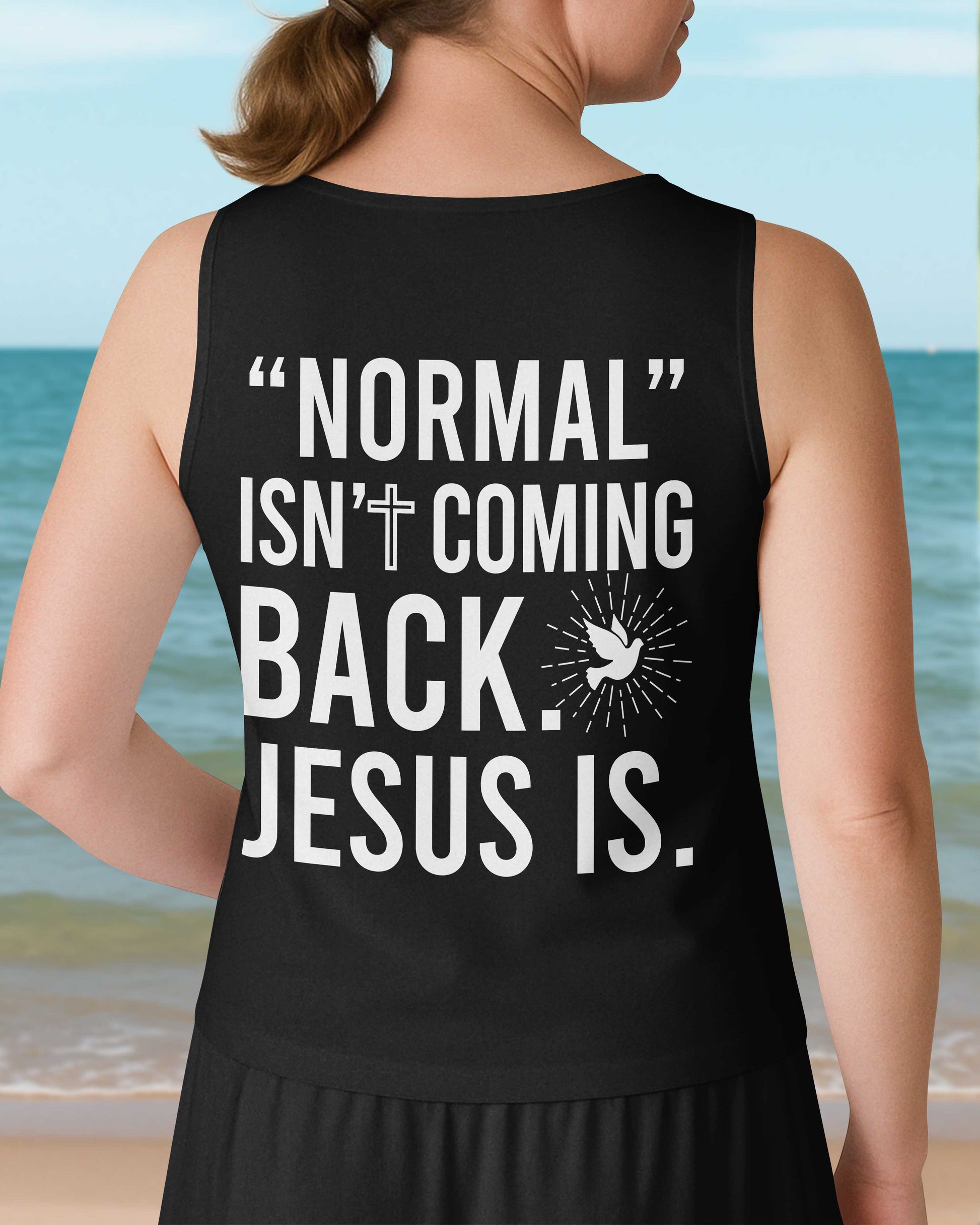 "Normal" Isn't Coming Back V-neck Tank Top