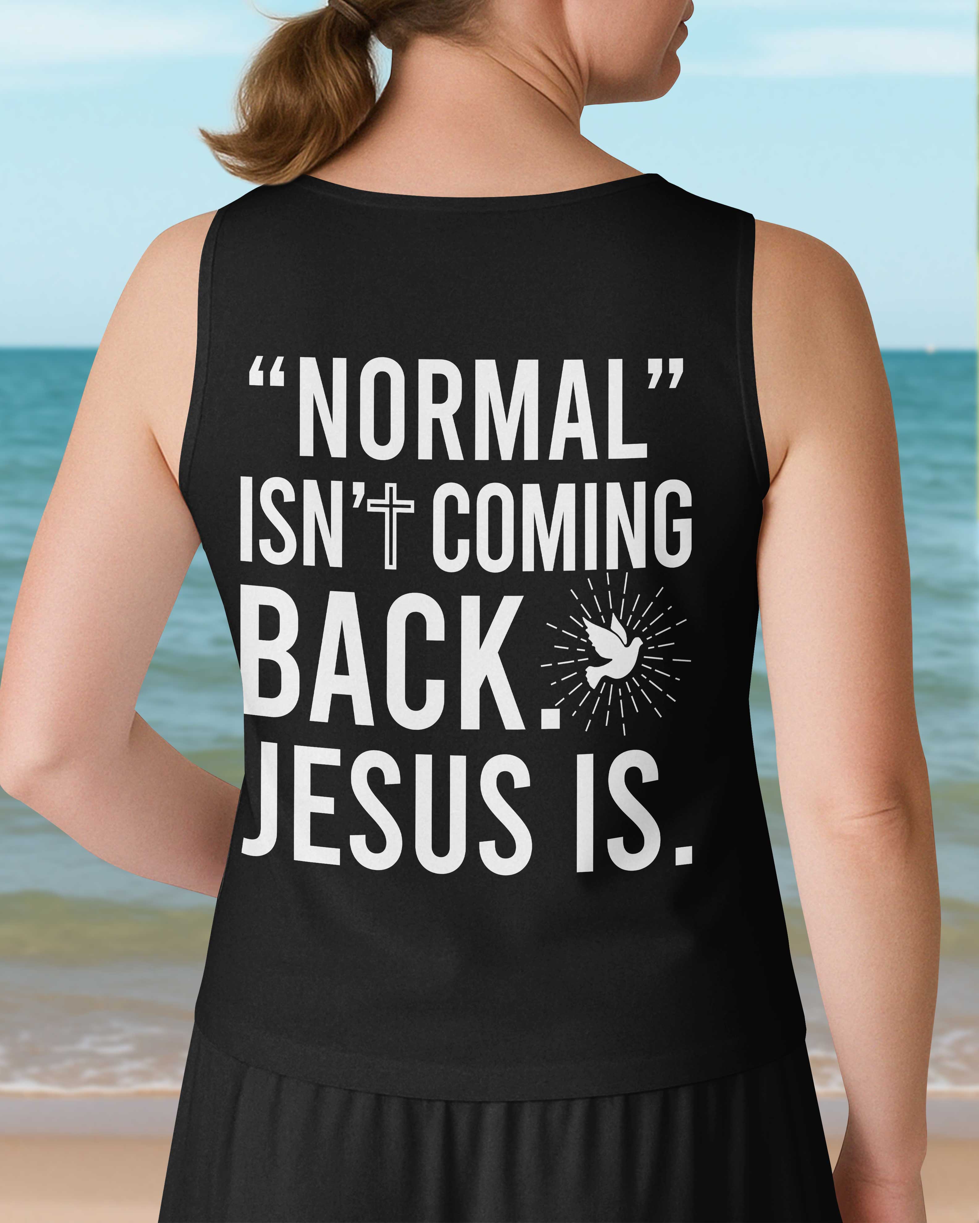 "Normal" Isn't Coming Back V-neck Tank Top