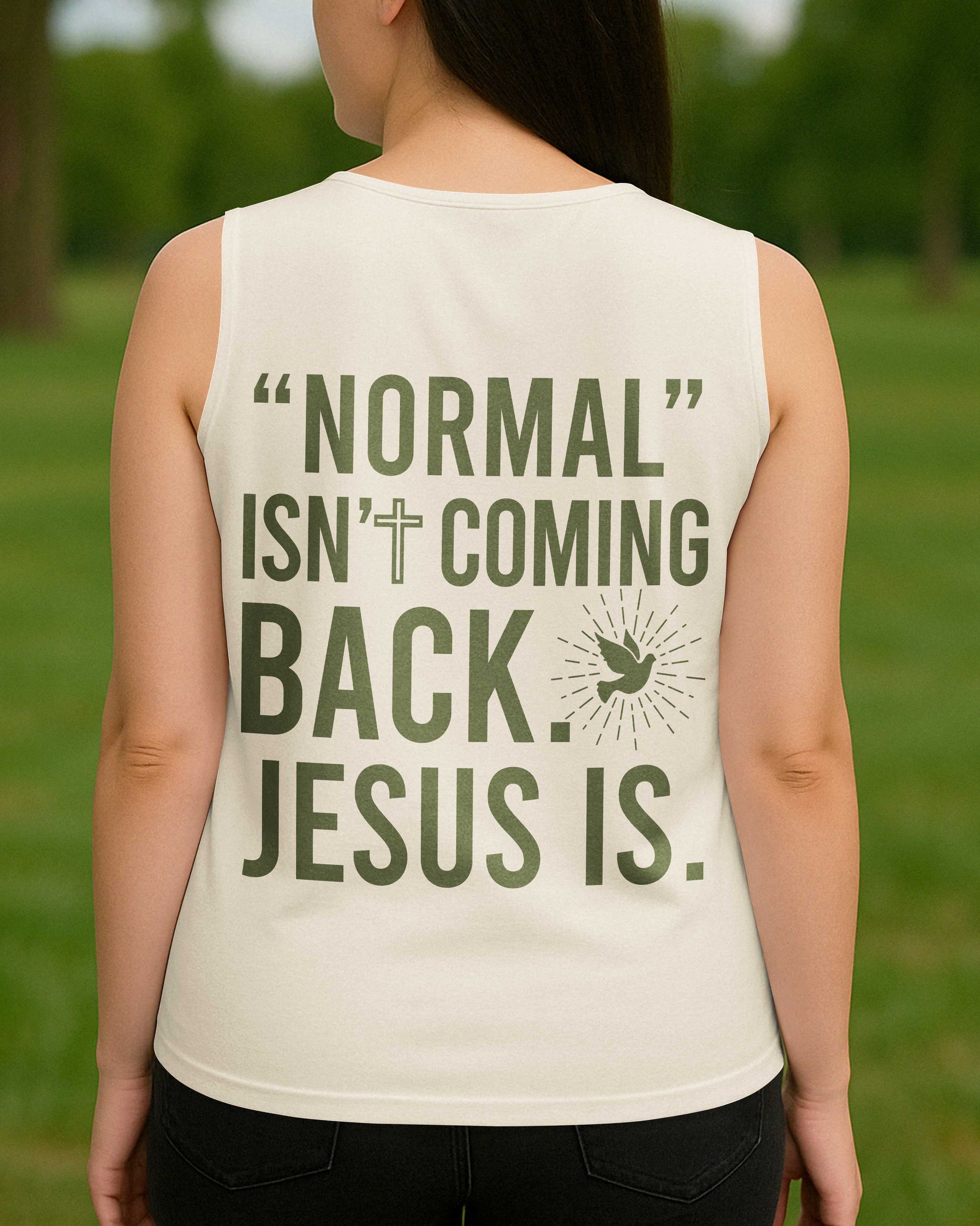 "Normal" Isn't Coming Back V-neck Tank Top