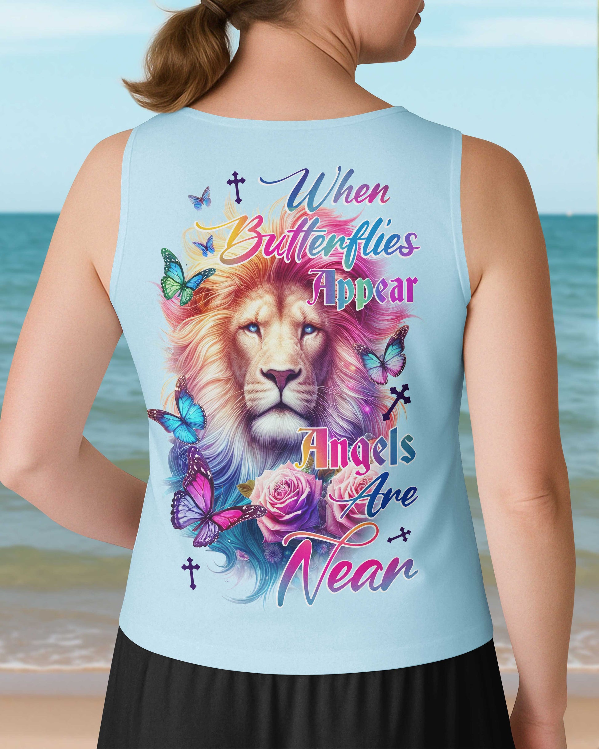When Butterflies Appear V-neck Tank Top