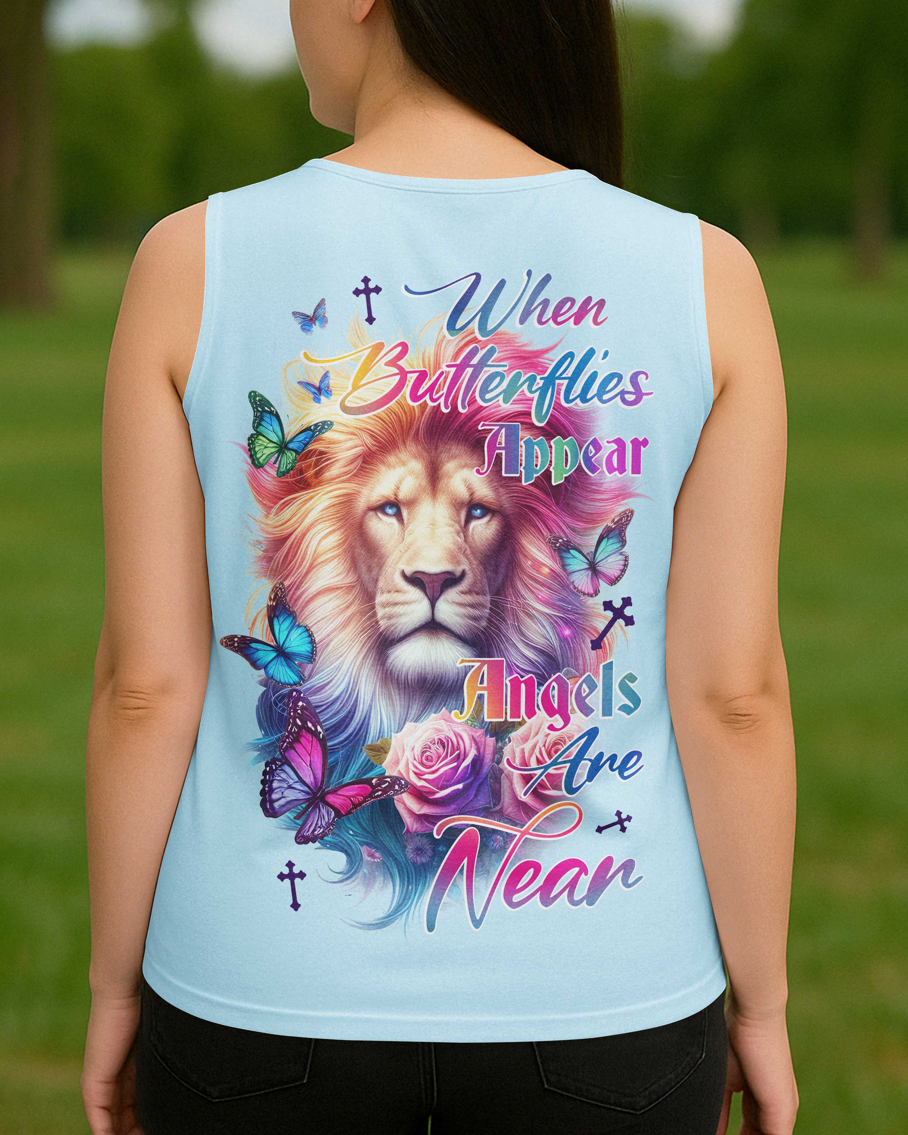 When Butterflies Appear V-neck Tank Top