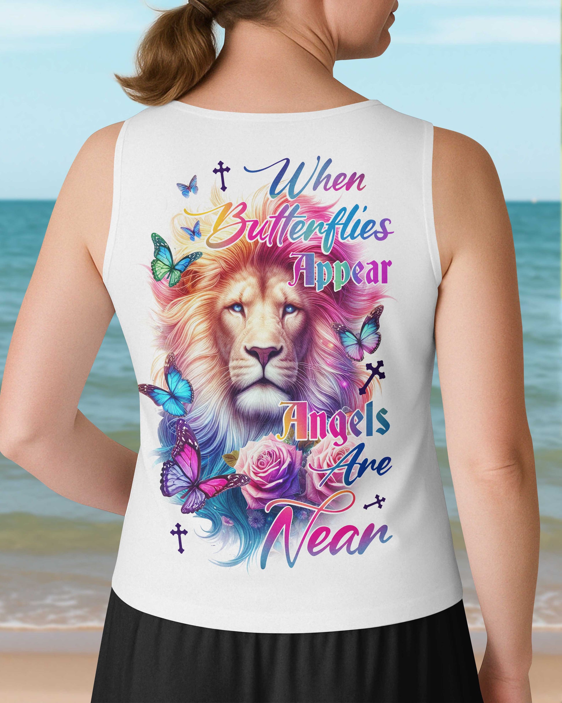 When Butterflies Appear V-neck Tank Top