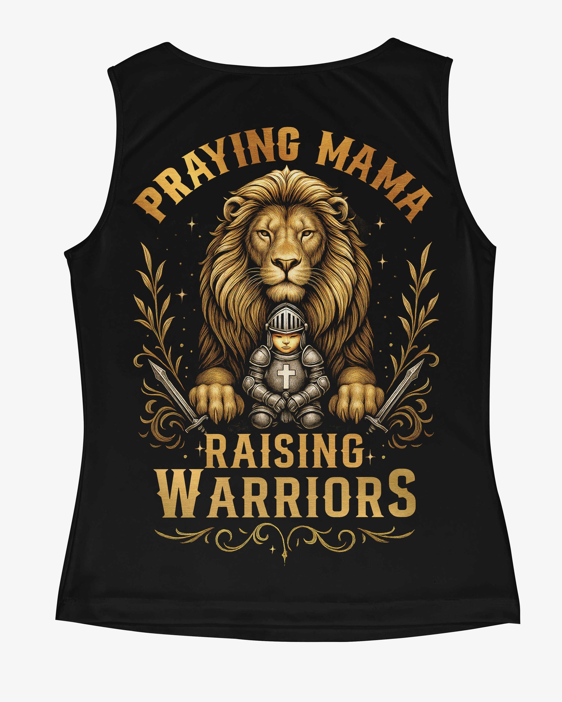 Praying Mama Raising Warriors V-neck Tank Top