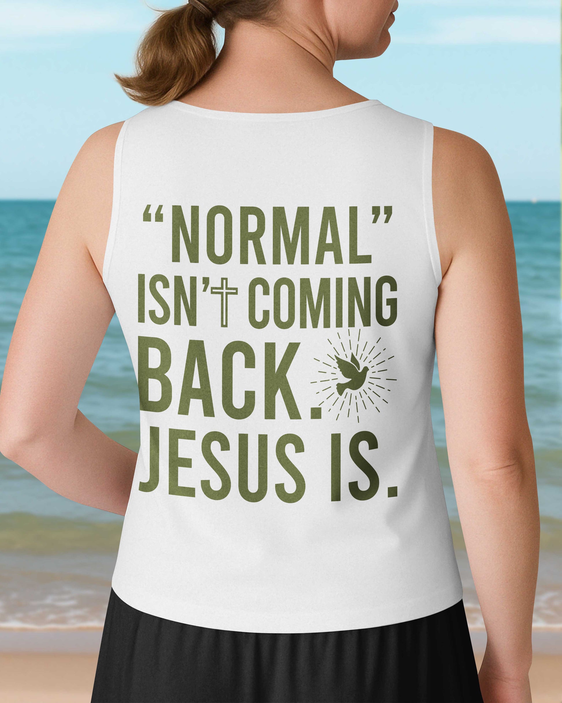 "Normal" Isn't Coming Back V-neck Tank Top