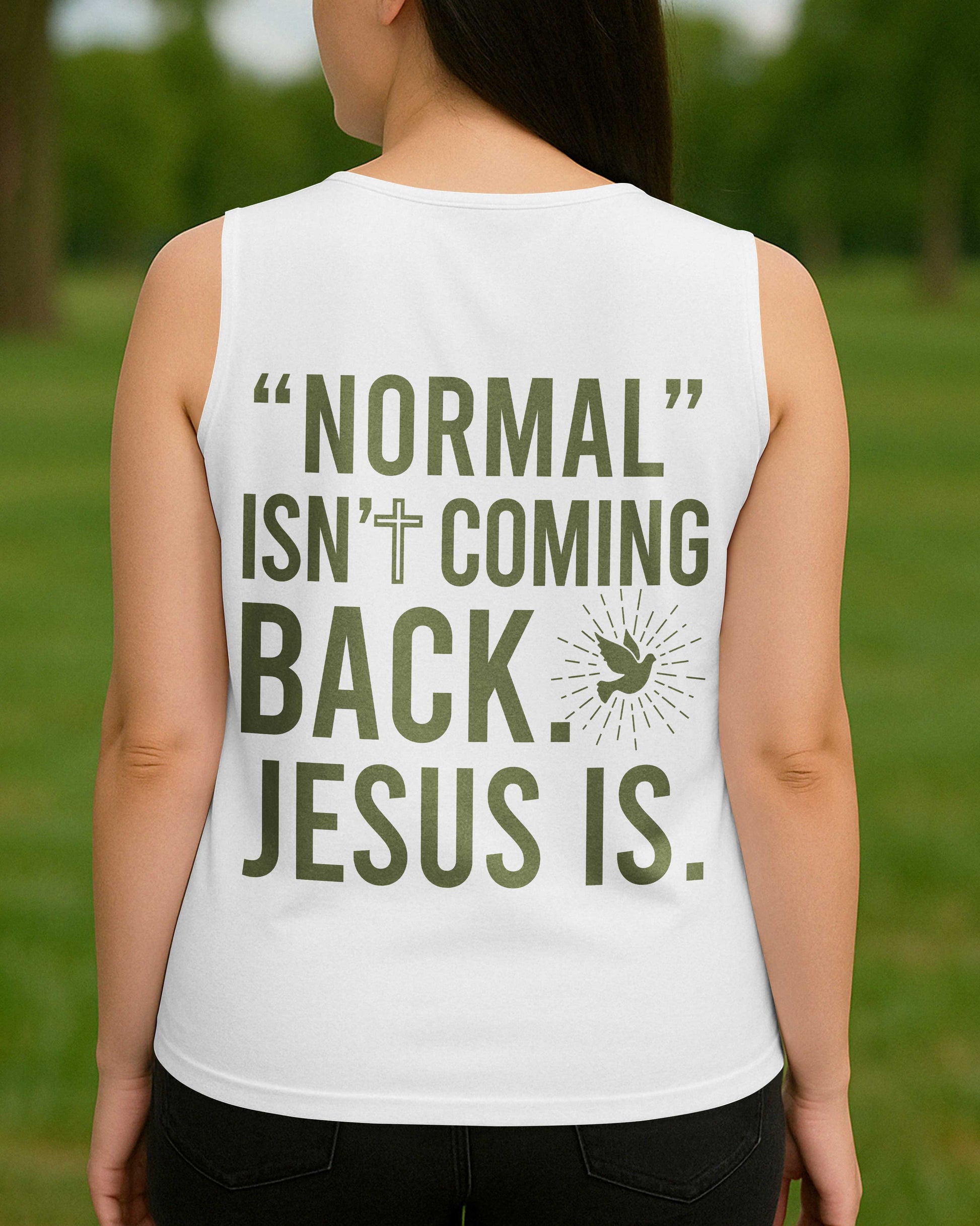 "Normal" Isn't Coming Back V-neck Tank Top