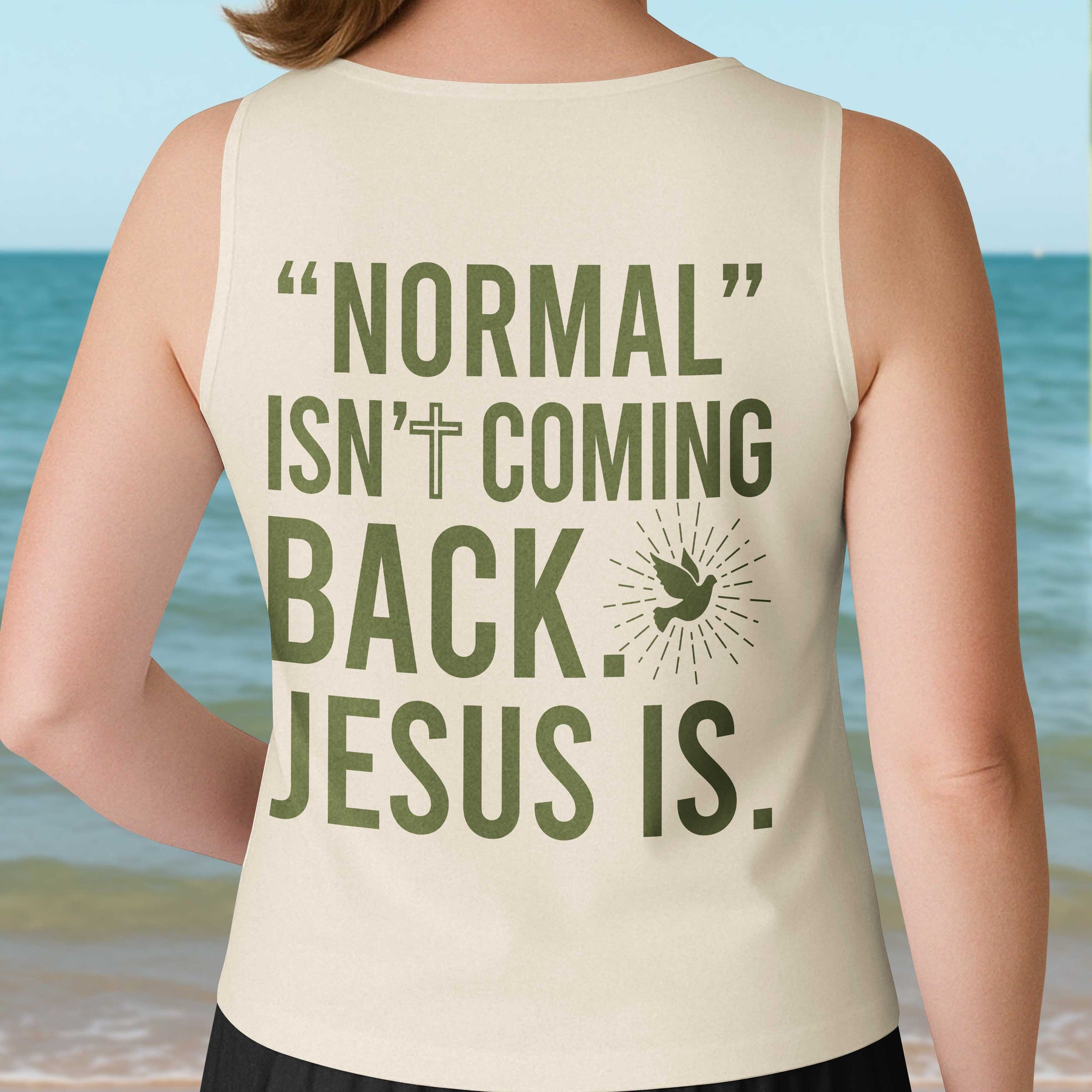 "Normal" Isn't Coming Back V-neck Tank Top
