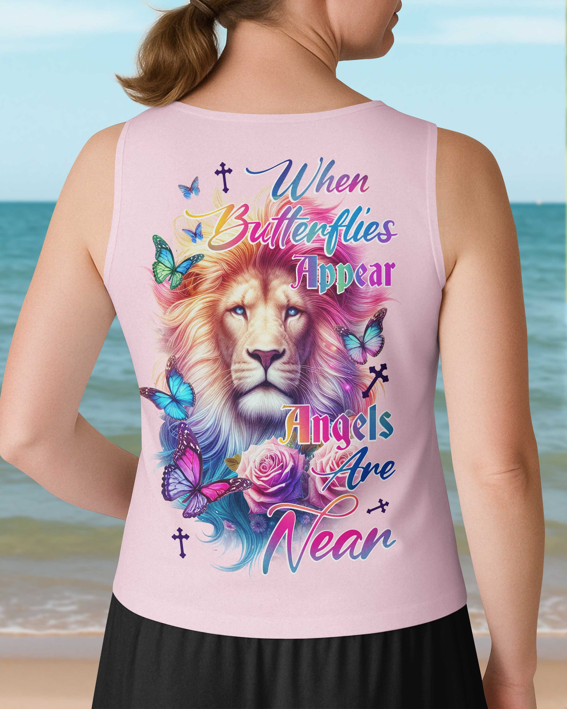 When Butterflies Appear V-neck Tank Top
